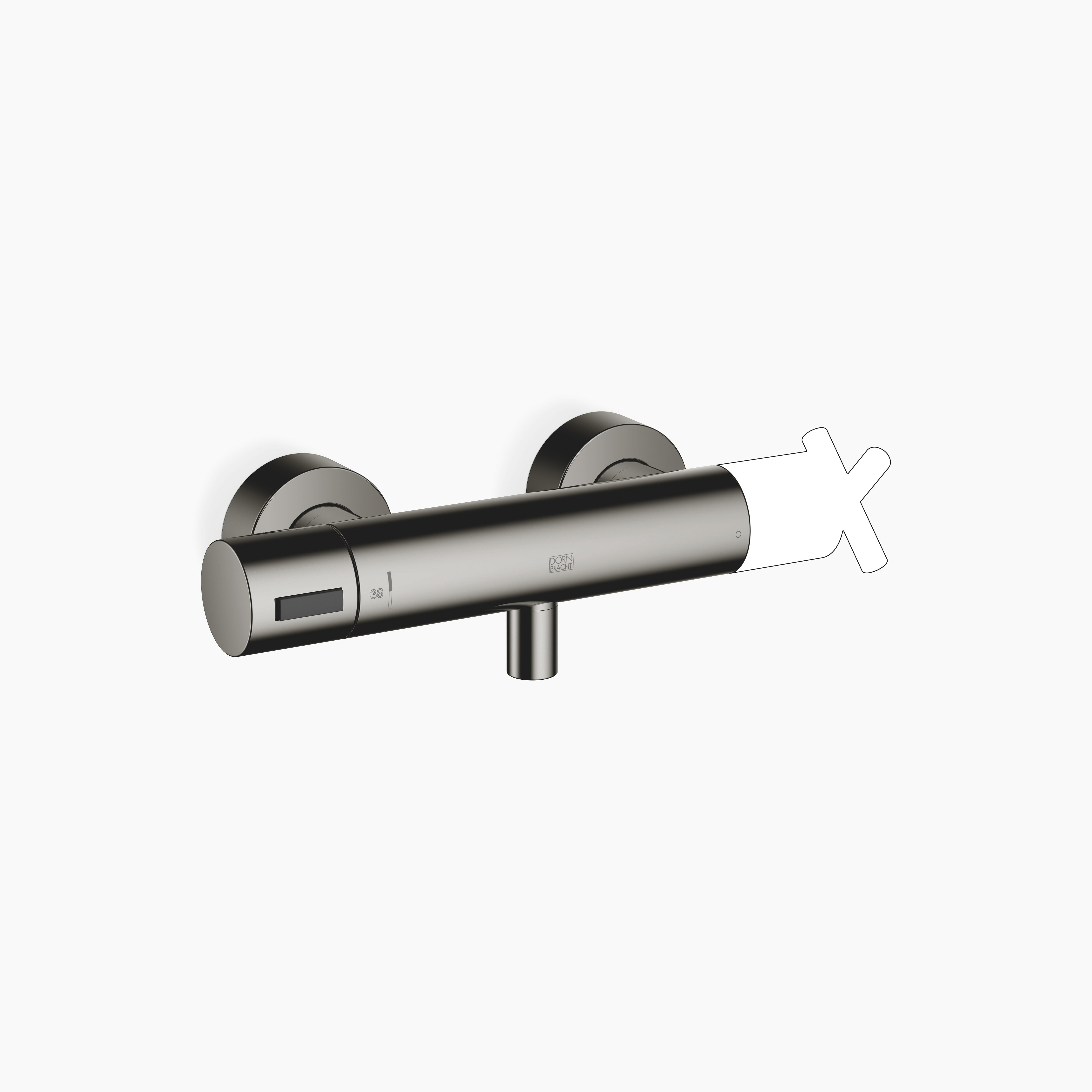 Shower Thermostat For Wall Installation Chrome