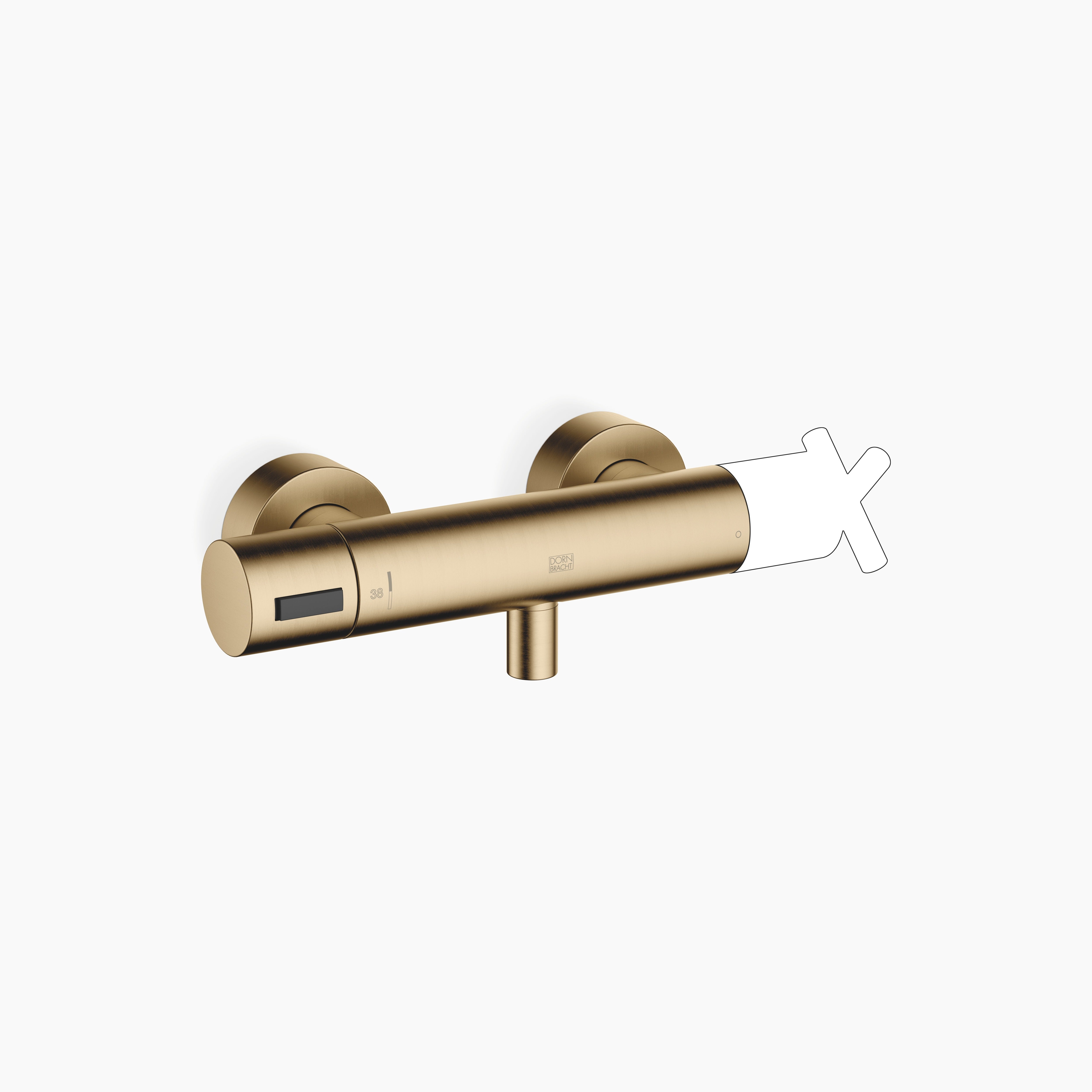 Shower Thermostat For Wall Installation Chrome