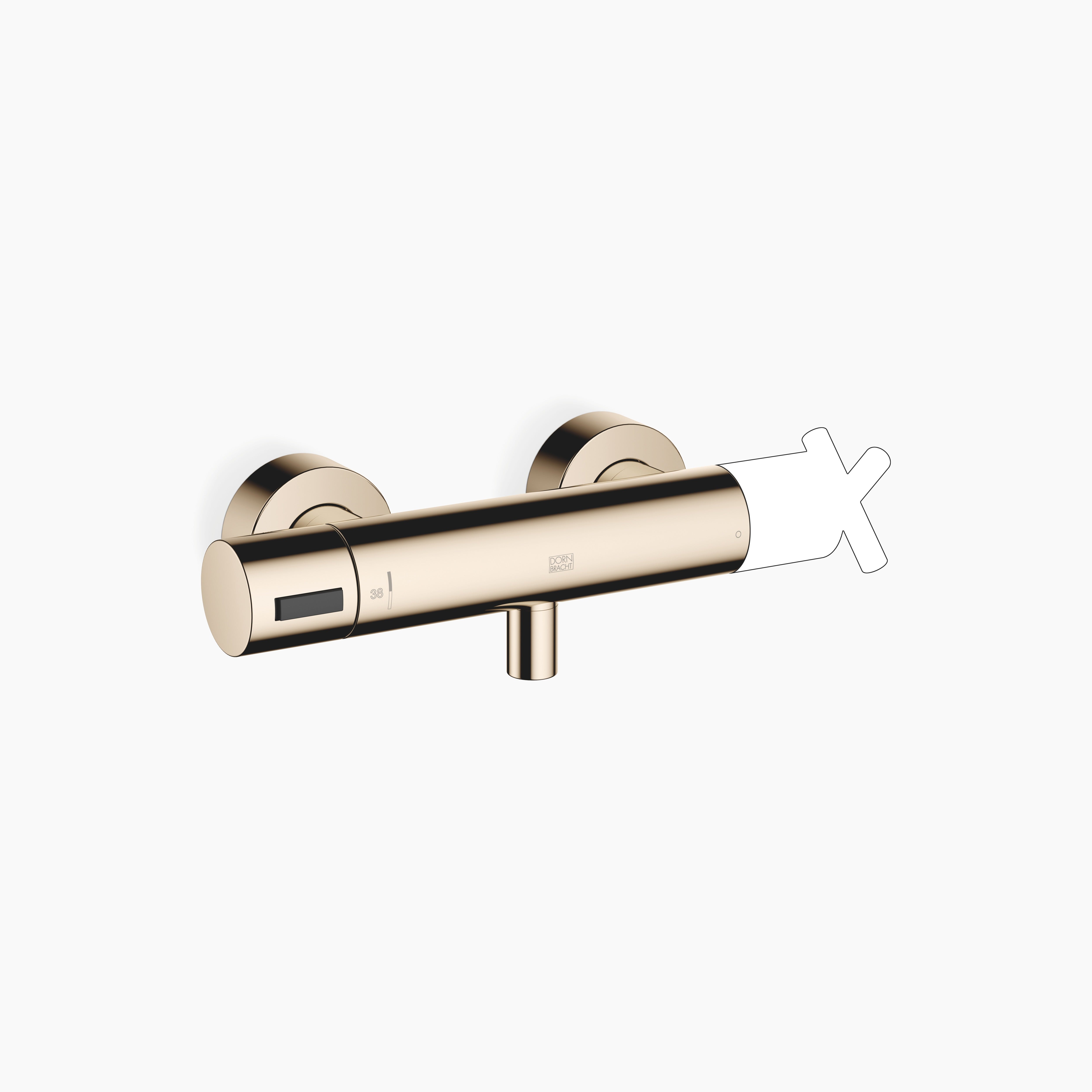 Shower Thermostat For Wall Installation Chrome