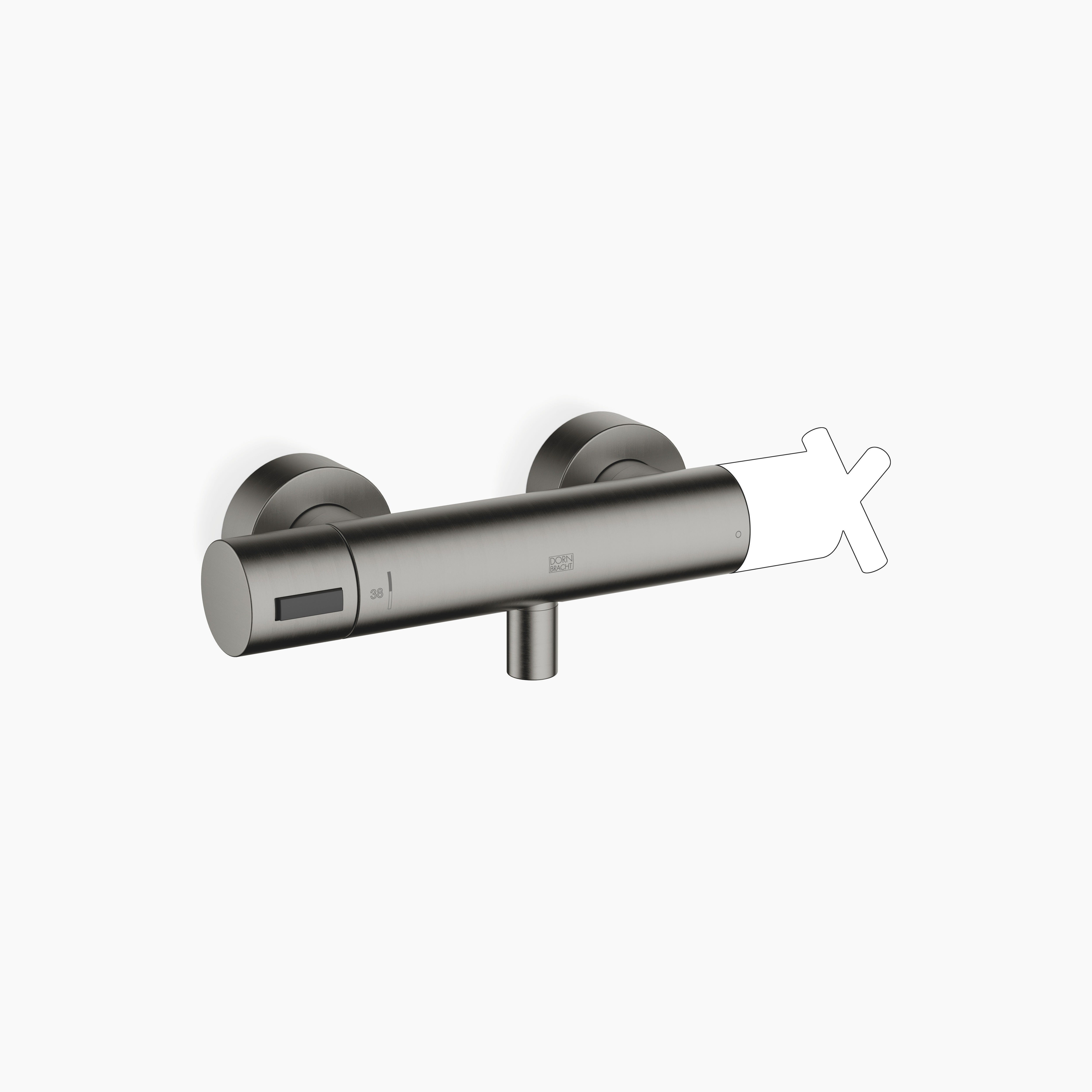 Shower Thermostat For Wall Installation Chrome