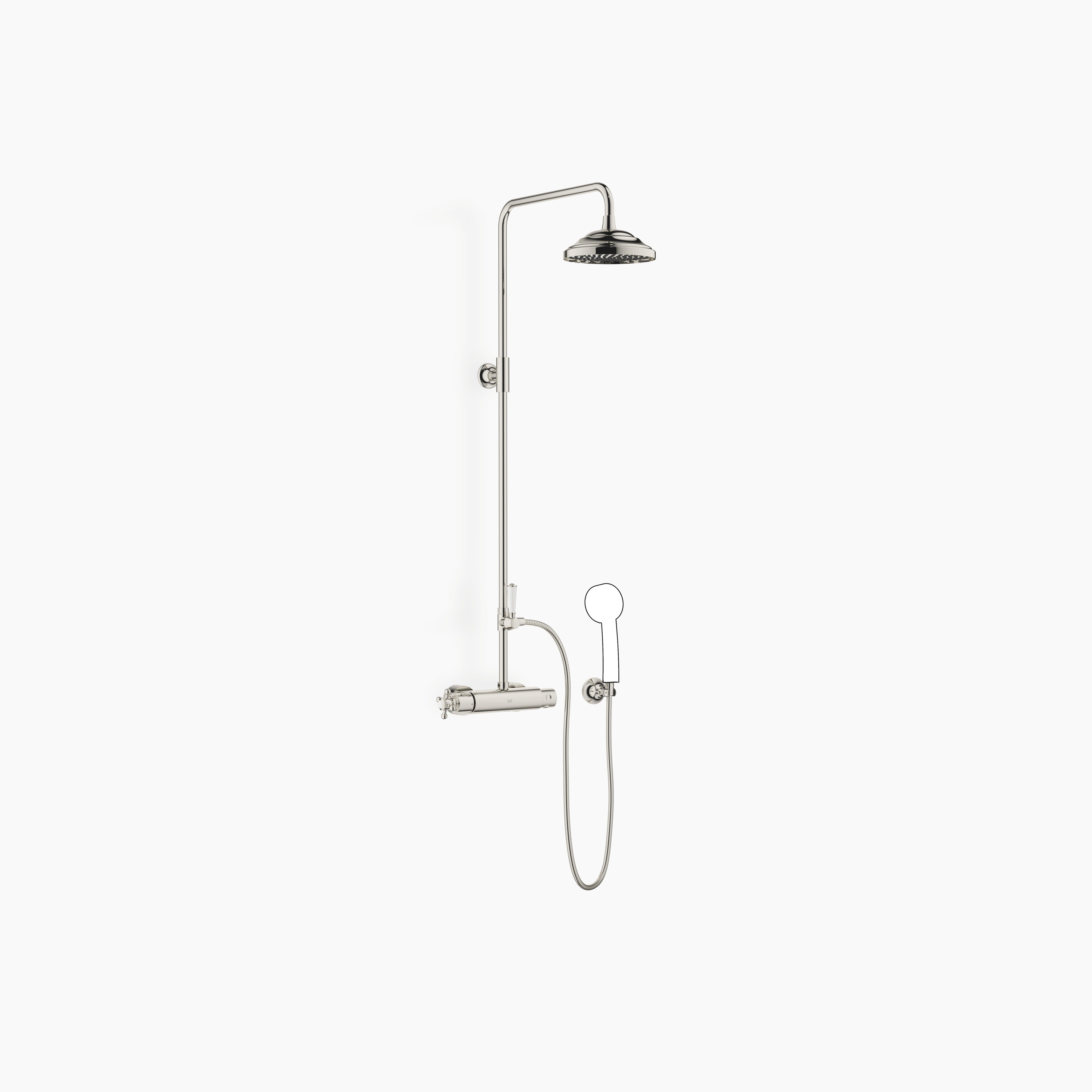 Madison Showerpipe With Shower Thermostat Without Hand Shower Flowreduce Chrome
