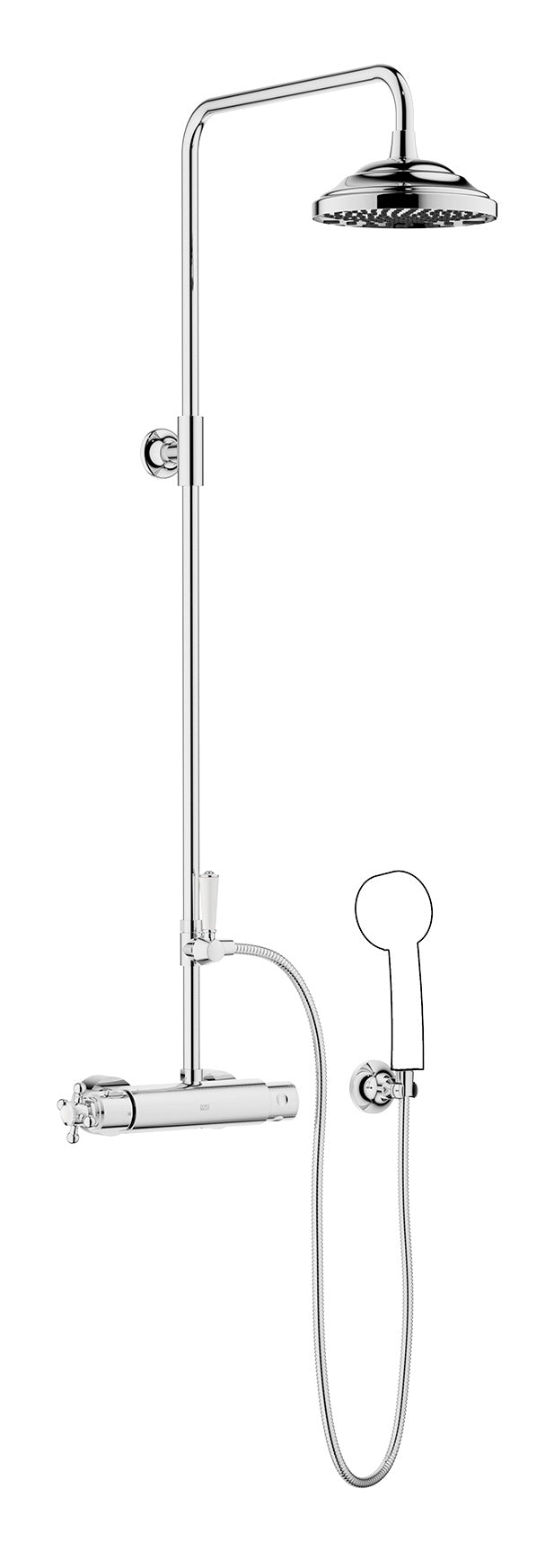 Madison Showerpipe With Shower Thermostat Without Hand Shower Flowreduce Chrome