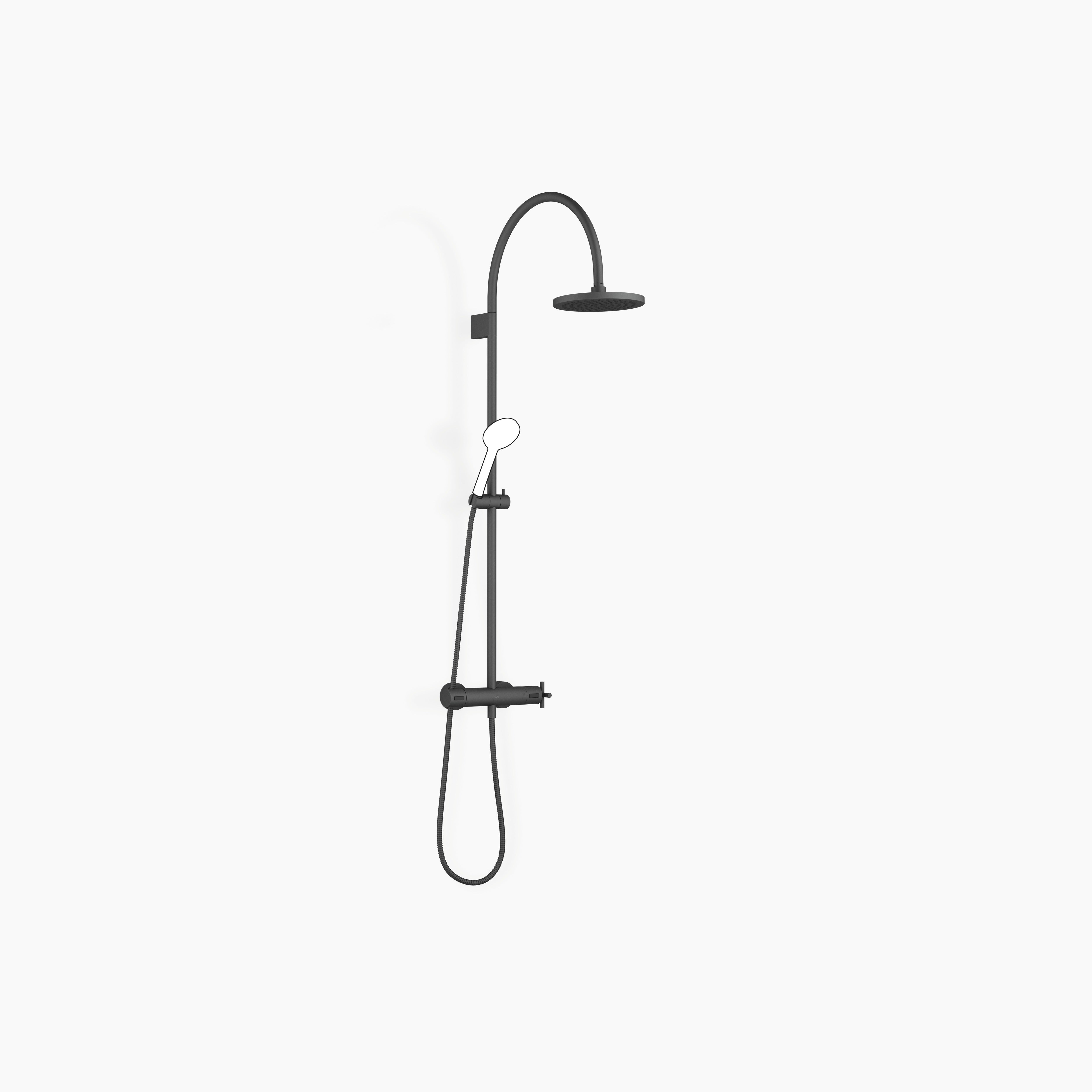 Tara Shower Pipe With Shower Thermostat Without Hand Shower Flowreduce 220 mm Chrome