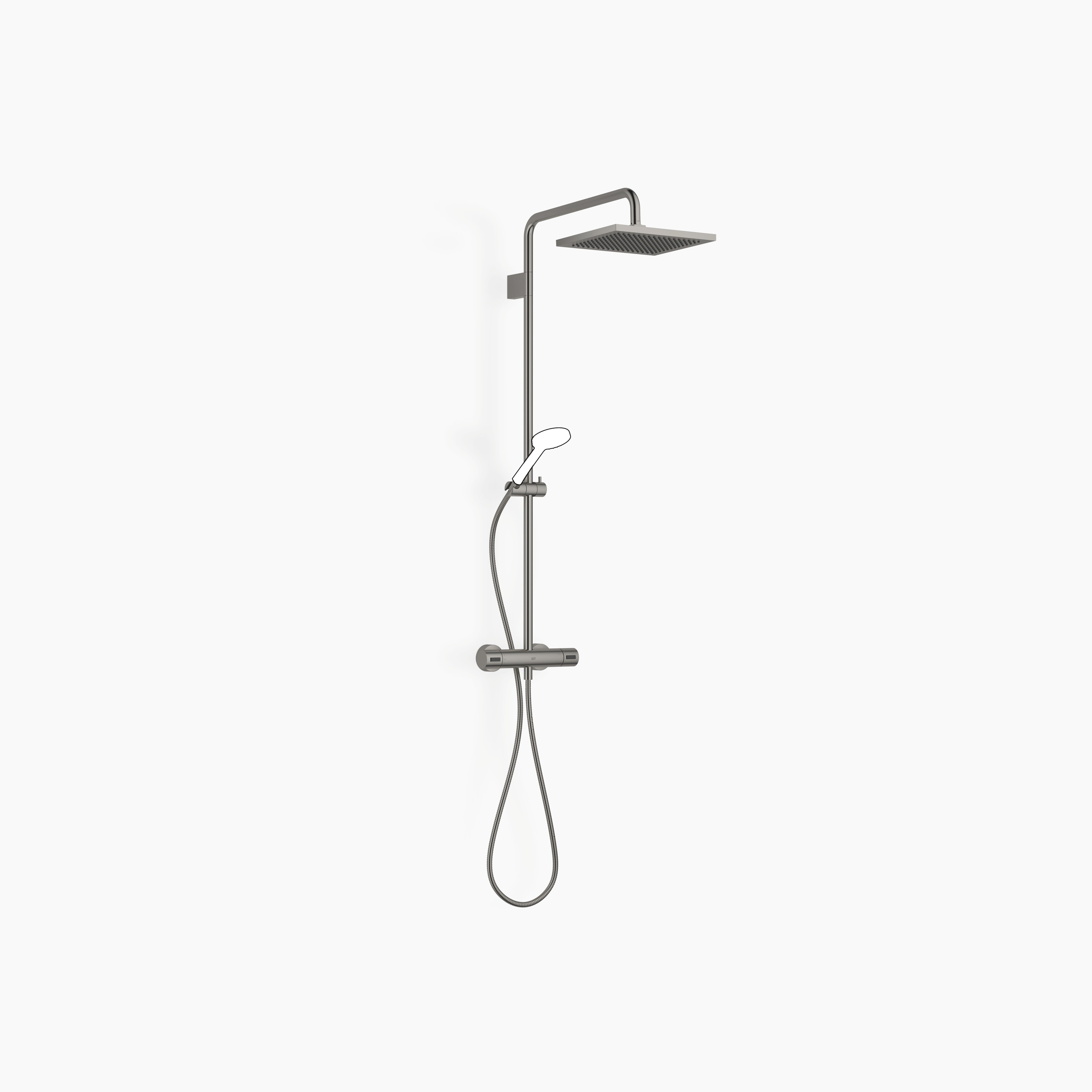Showerpipe With Shower Thermostat Without Hand Shower Flowreduce Chrome