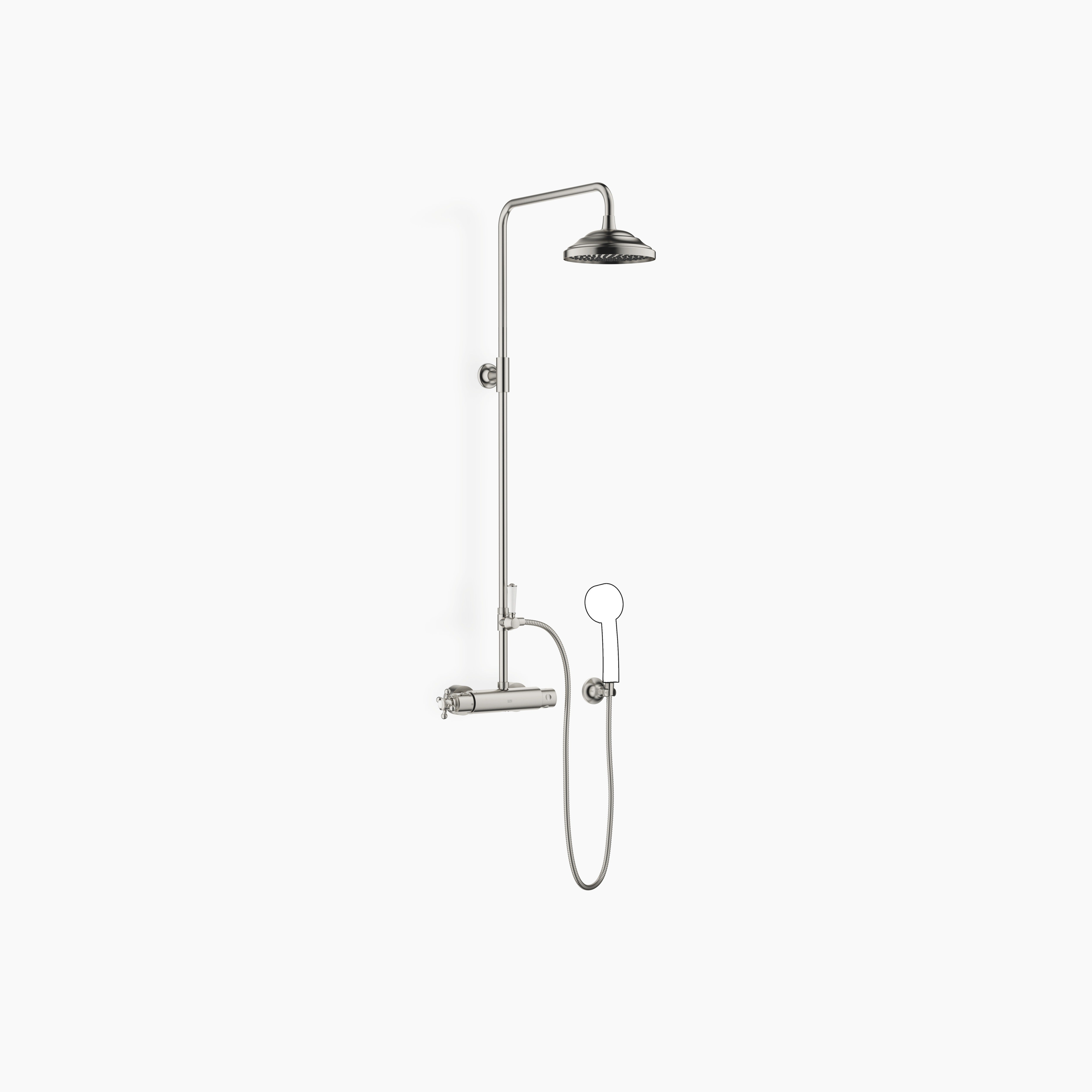 Madison Showerpipe With Shower Thermostat Without Hand Shower Chrome