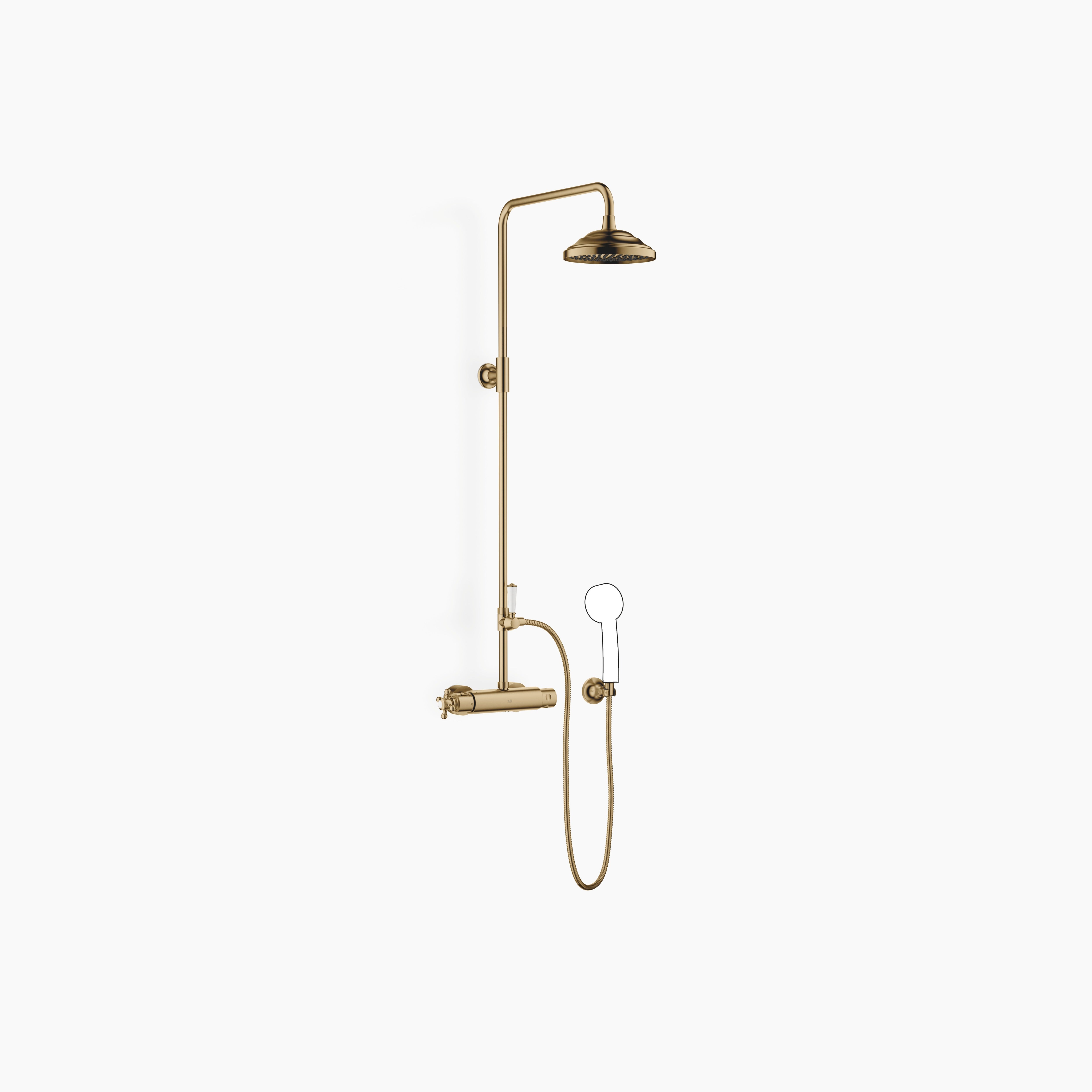 Madison Showerpipe With Shower Thermostat Without Hand Shower Chrome