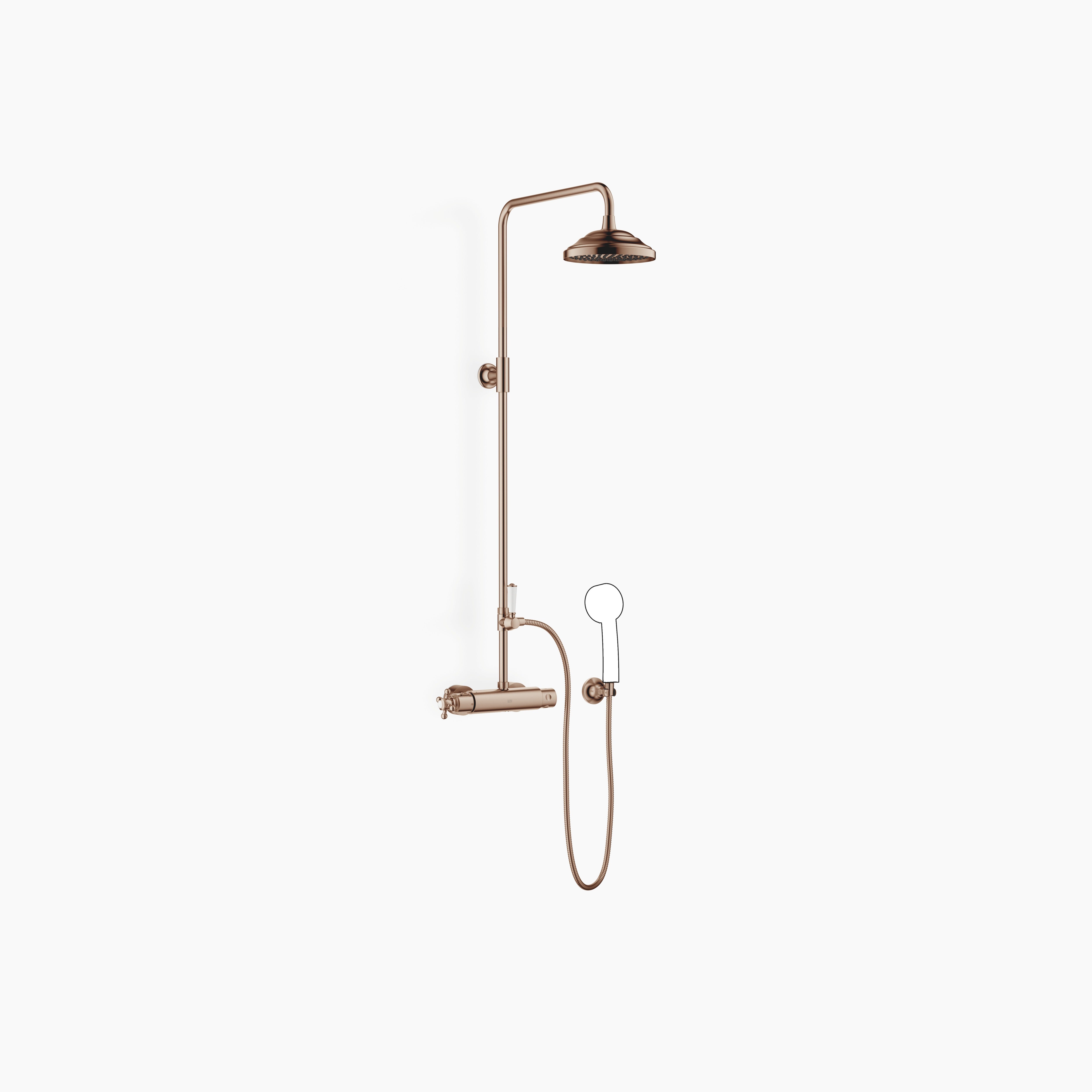 Madison Showerpipe With Shower Thermostat Without Hand Shower Chrome