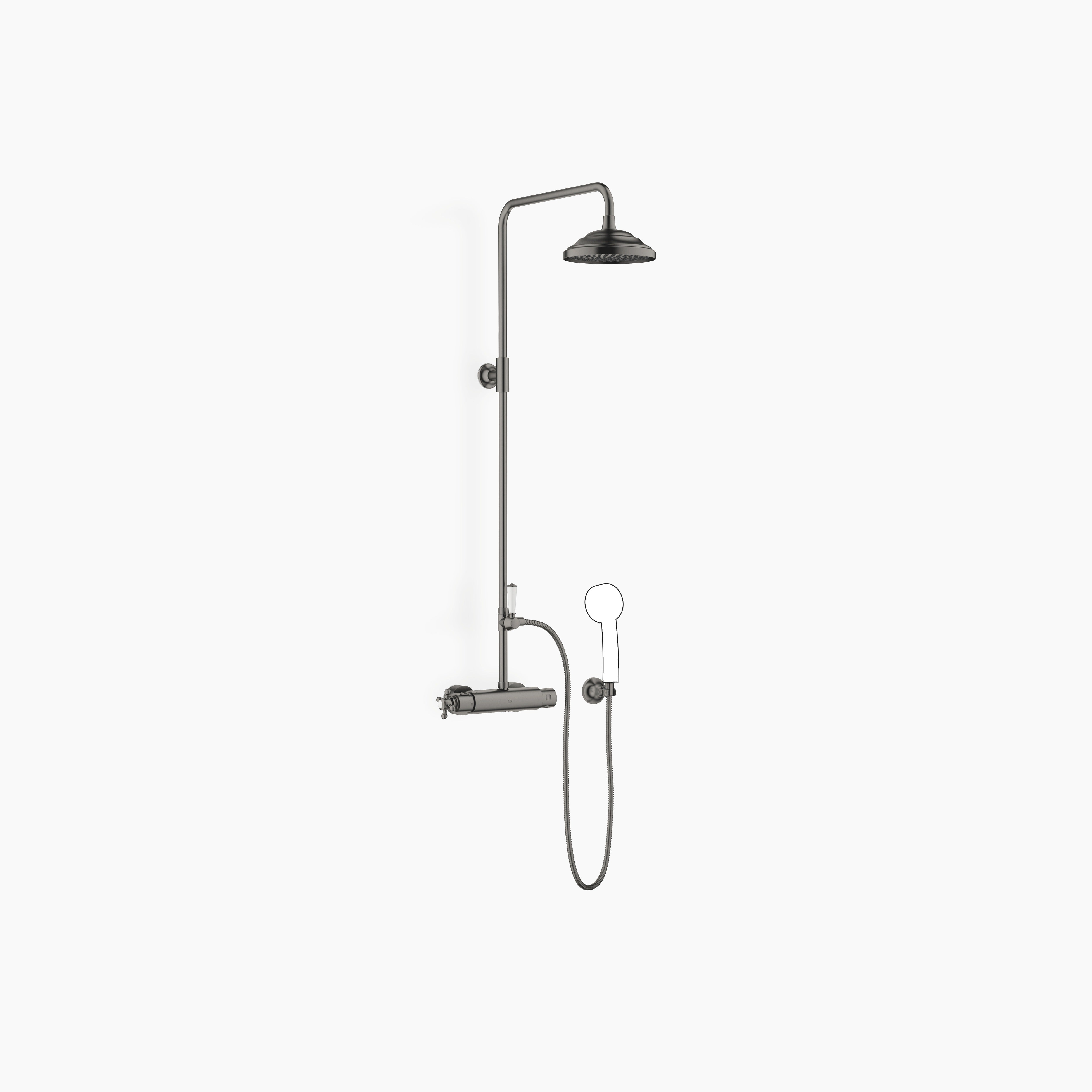 Madison Showerpipe With Shower Thermostat Without Hand Shower Chrome