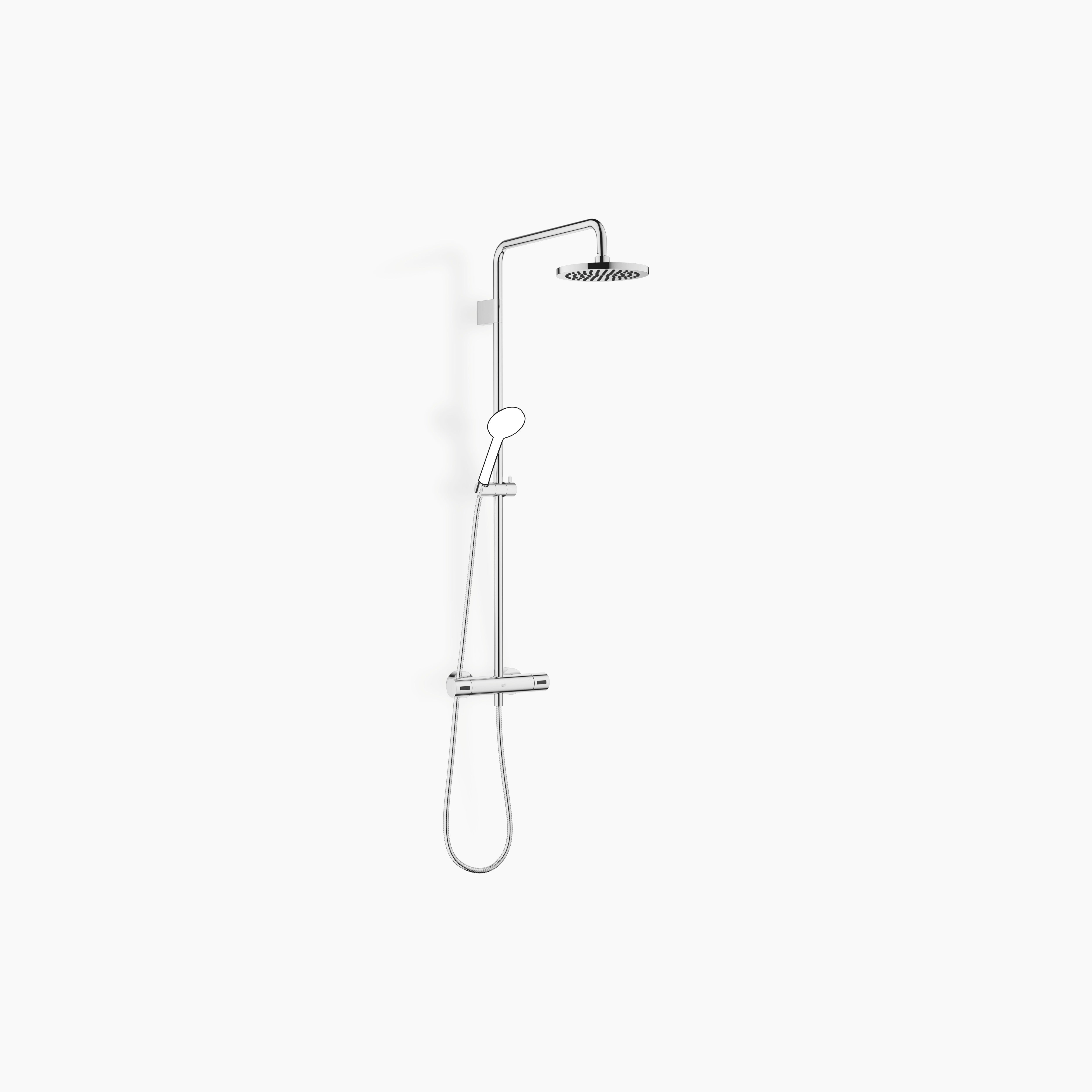 Showerpipe With Shower Thermostat Without Hand Shower Flowreduce Chrome II