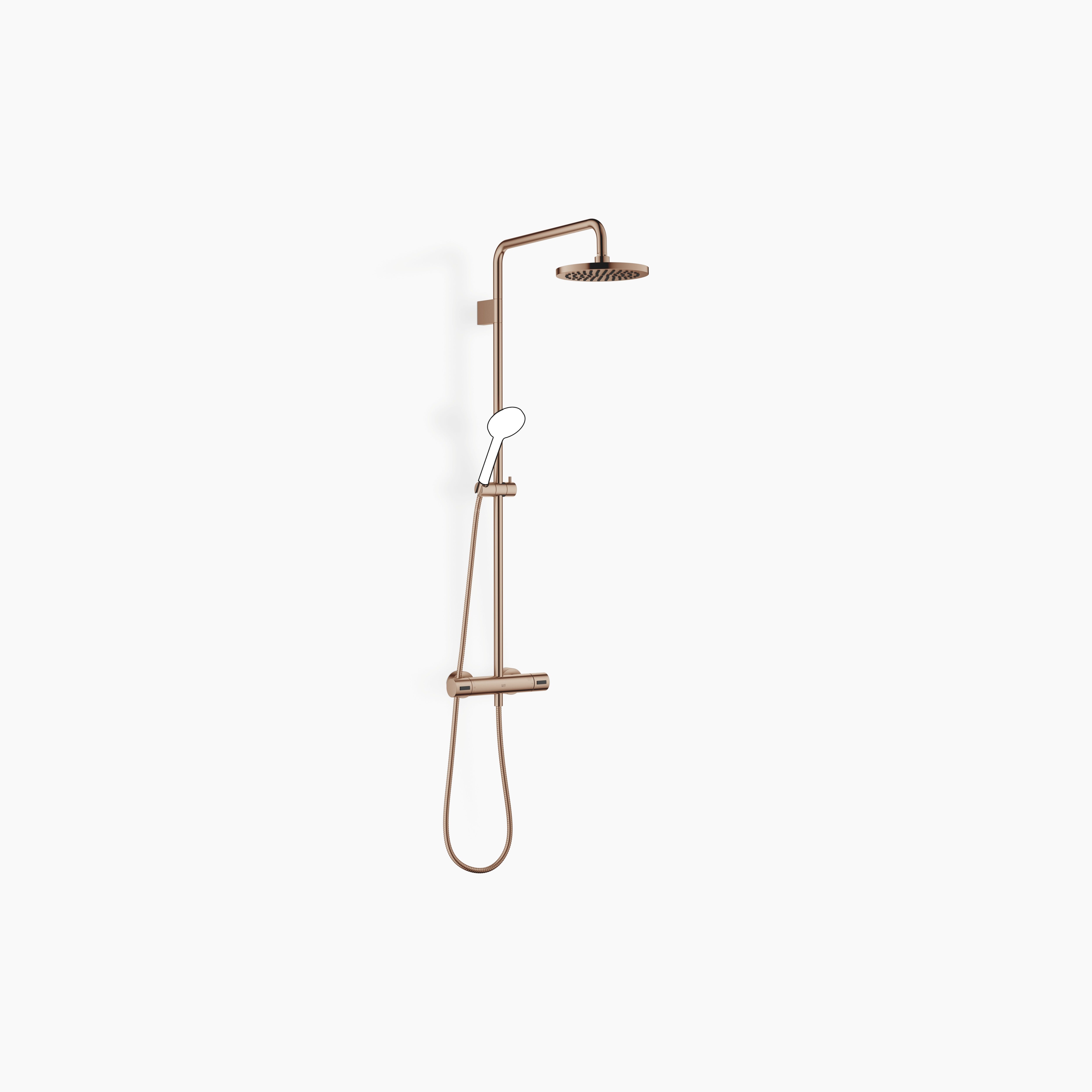 Showerpipe With Shower Thermostat Without Hand Shower Flowreduce Chrome II