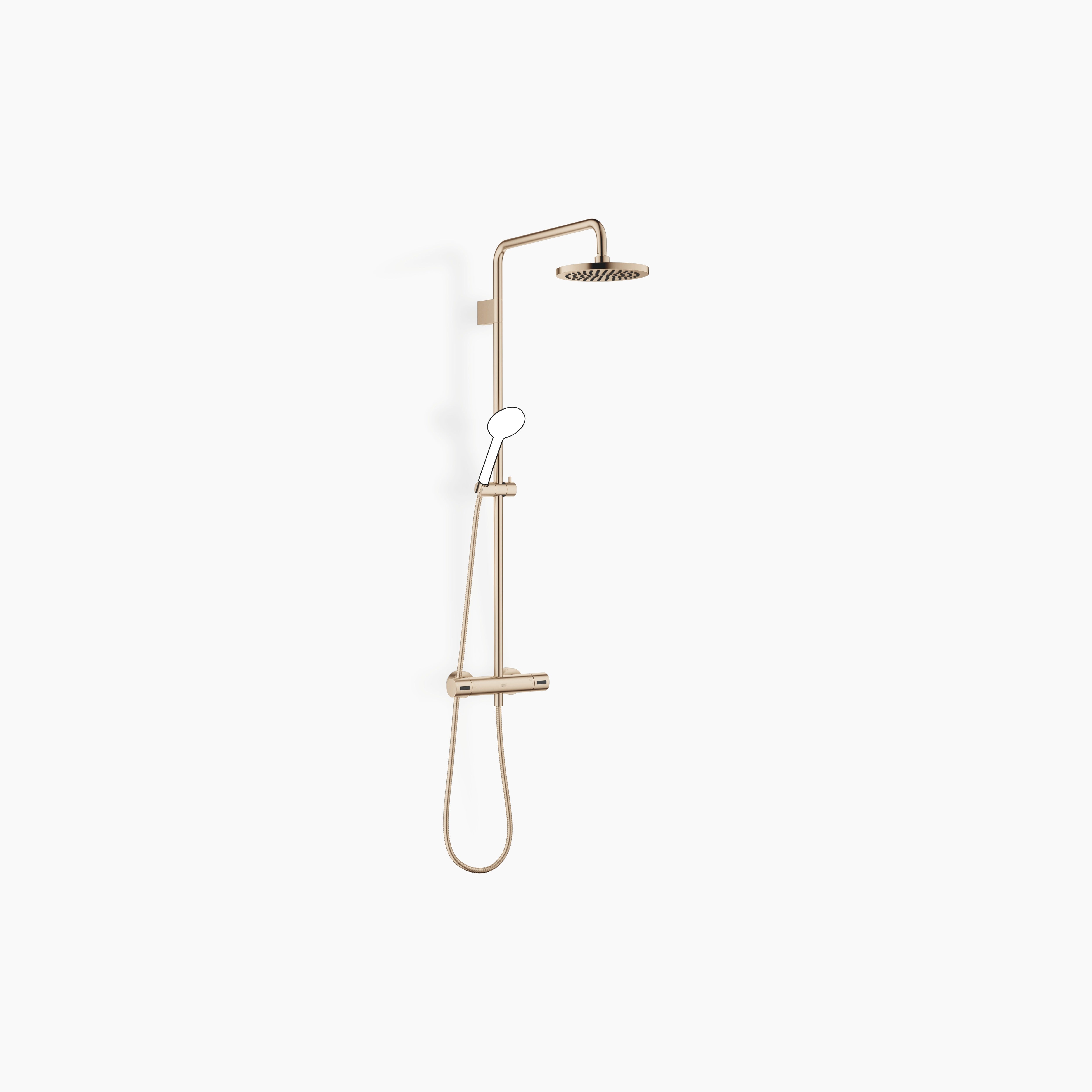 Showerpipe With Shower Thermostat Without Hand Shower Flowreduce Chrome II