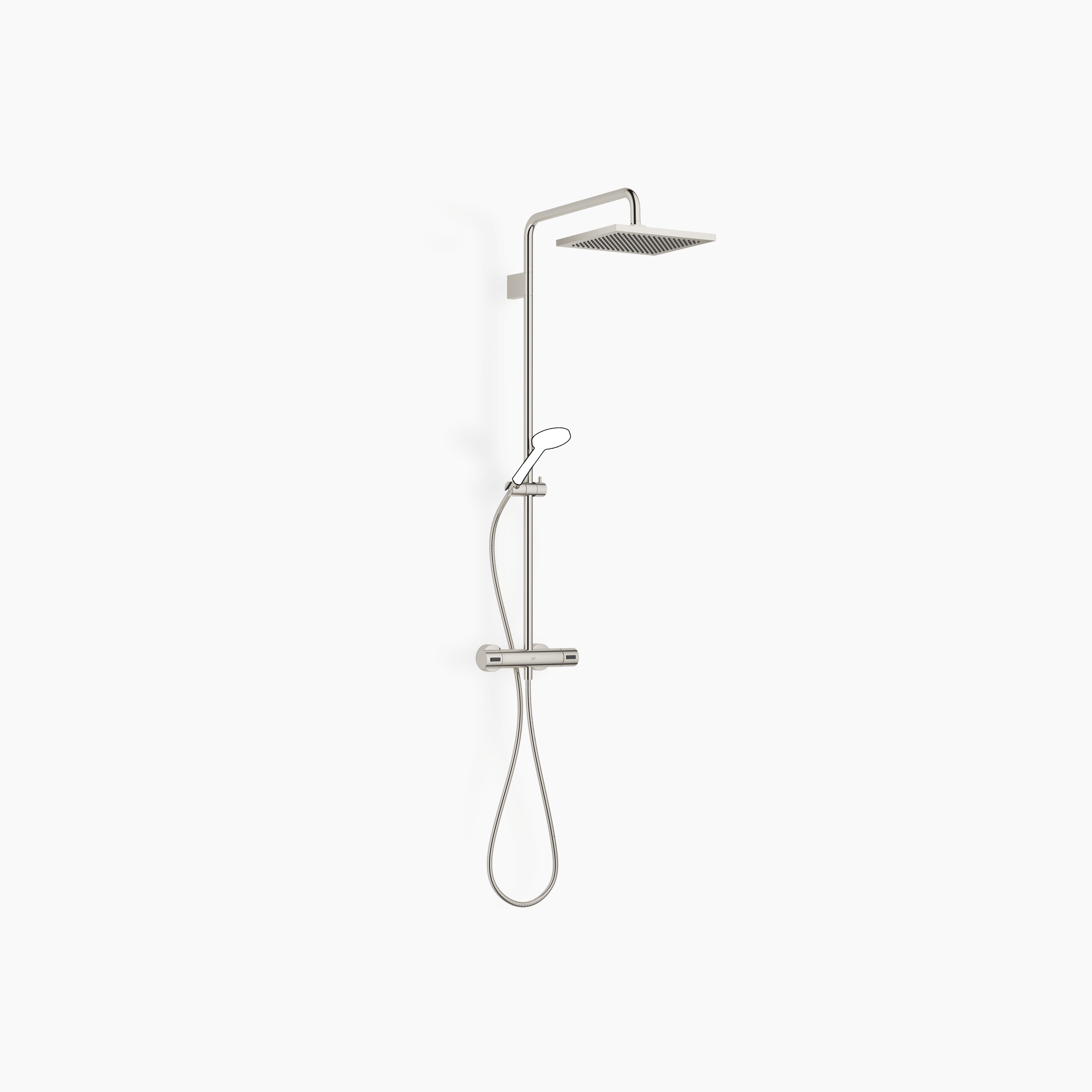 Showerpipe With Shower Thermostat Without Hand Shower Chrome