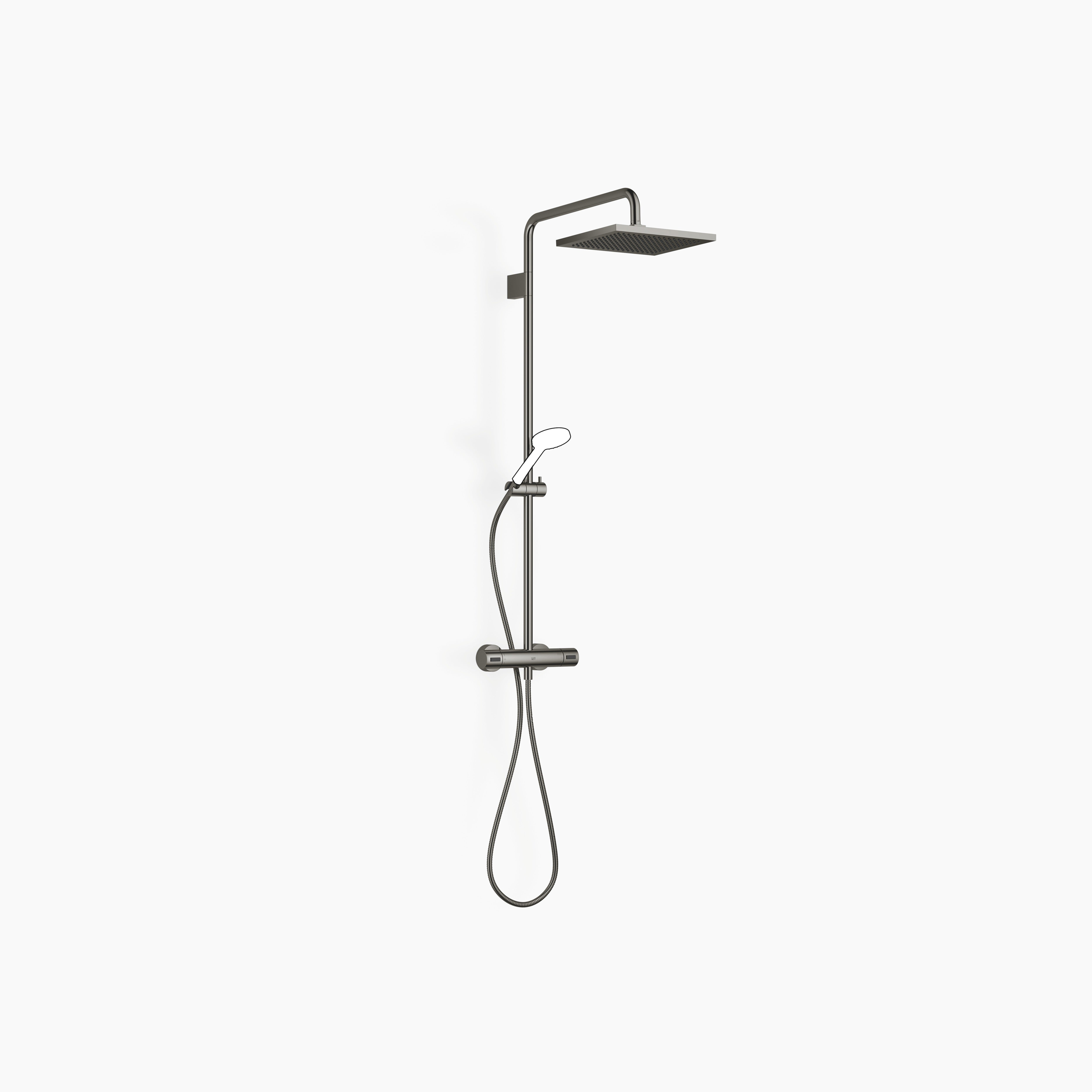 Showerpipe With Shower Thermostat Without Hand Shower Chrome