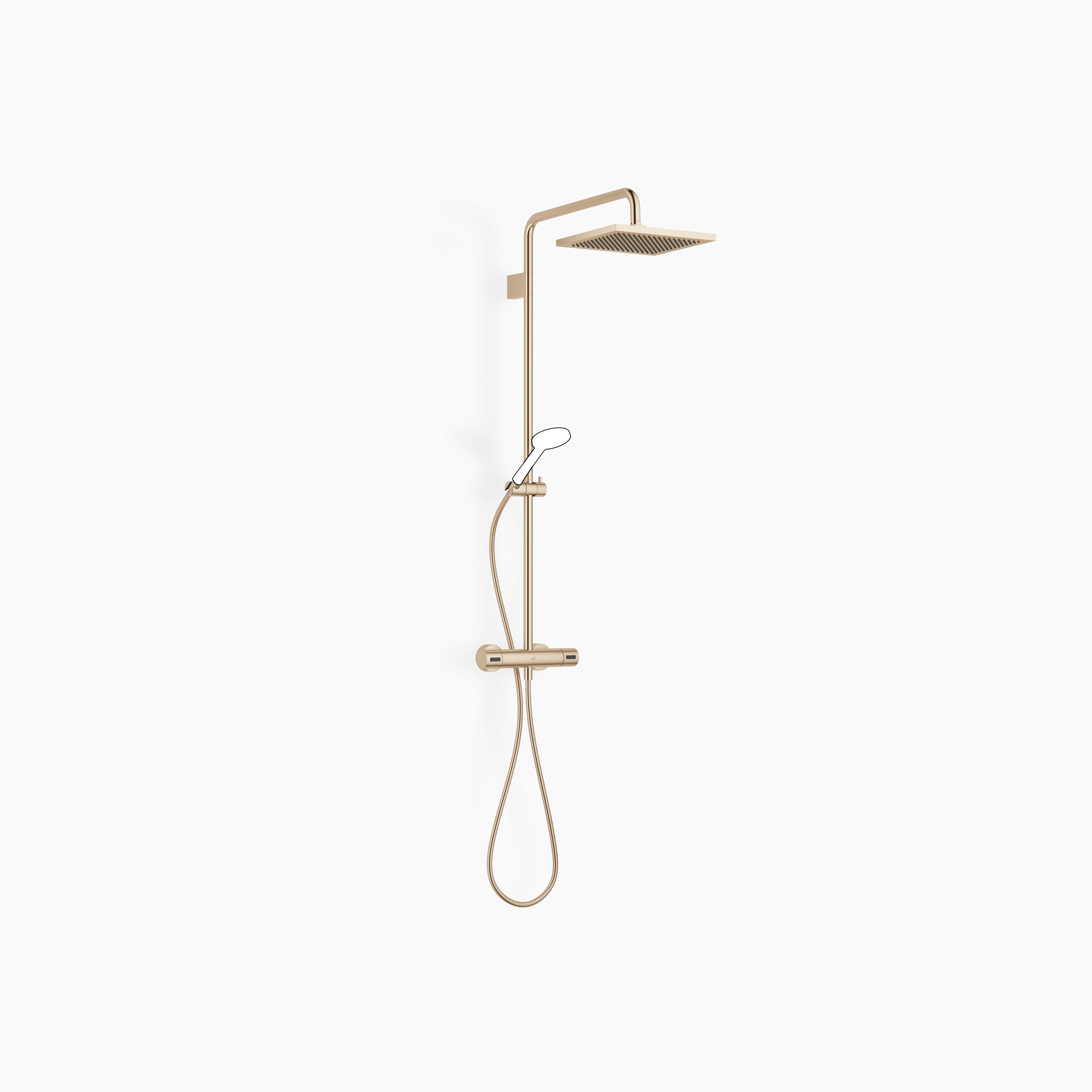 Showerpipe With Shower Thermostat Without Hand Shower Chrome