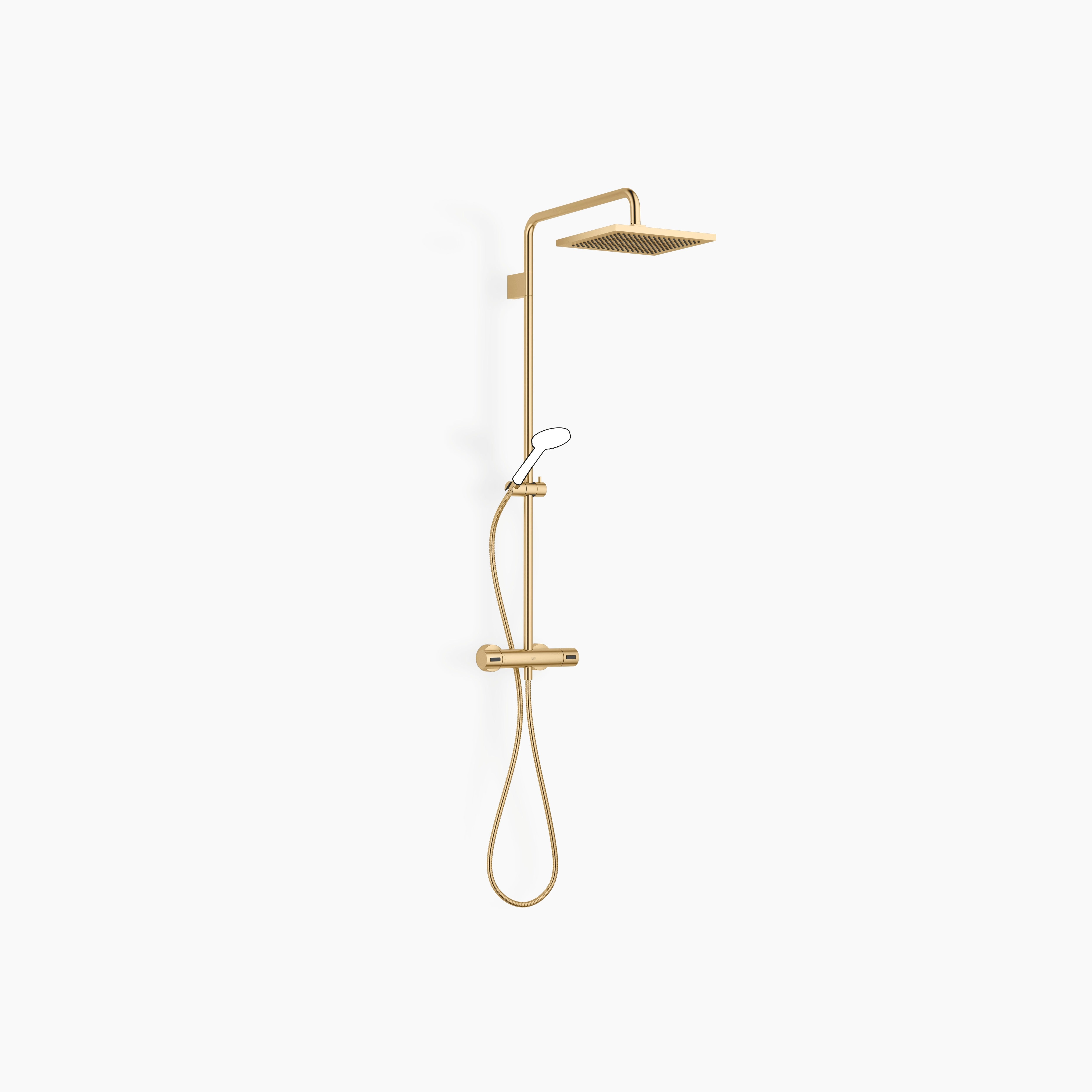 Showerpipe With Shower Thermostat Without Hand Shower Chrome