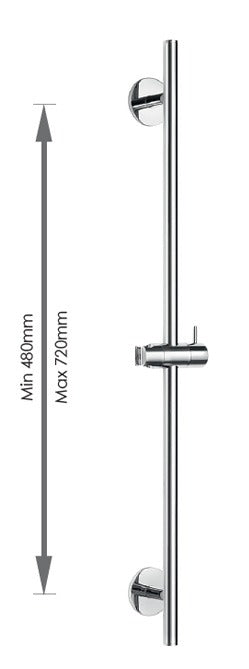 TECHNO - 600mm Shower Slider Bar