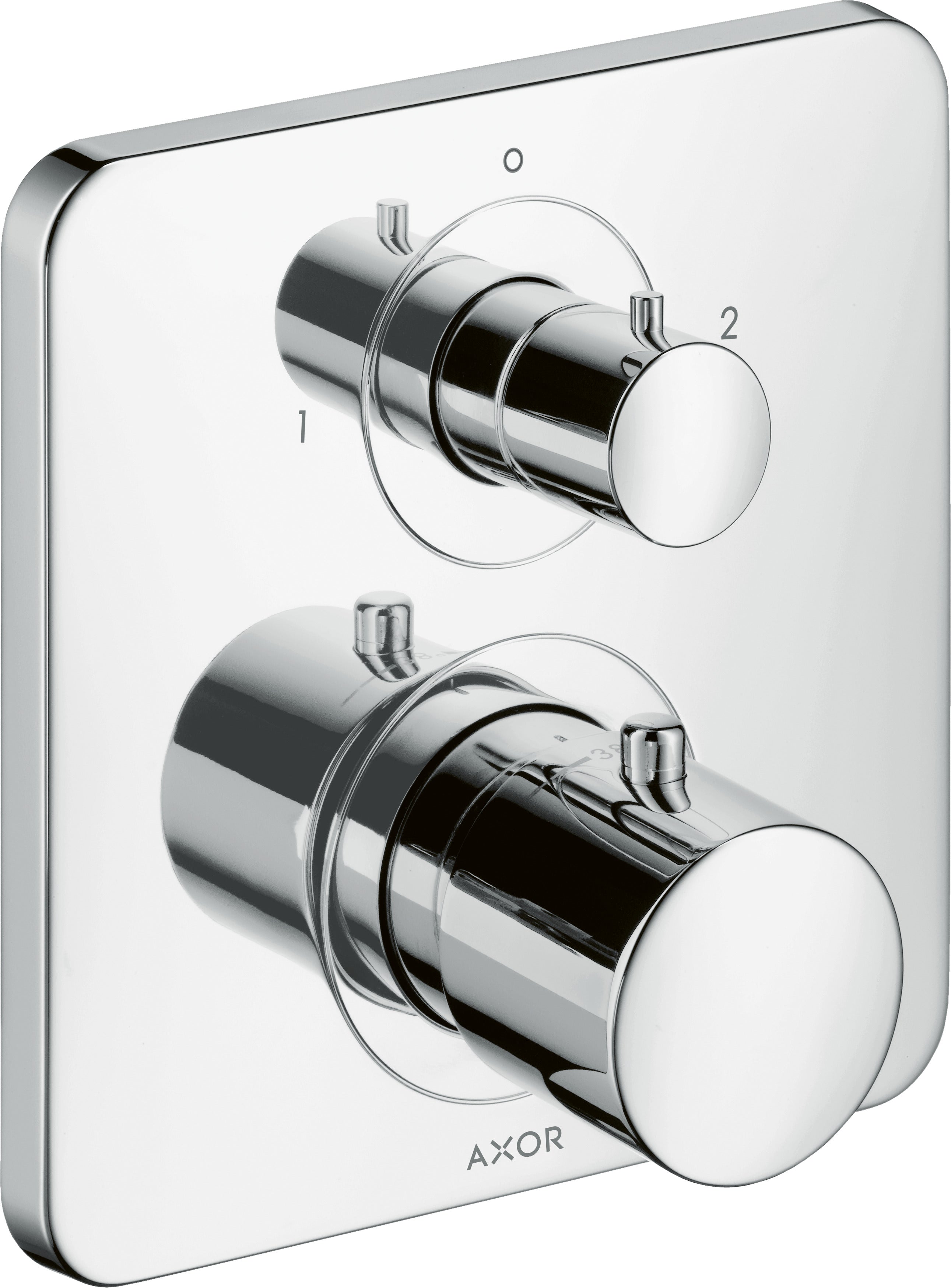 AXOR Citterio M Thermostatic mixer for concealed installation with shut-off / diverter valve
