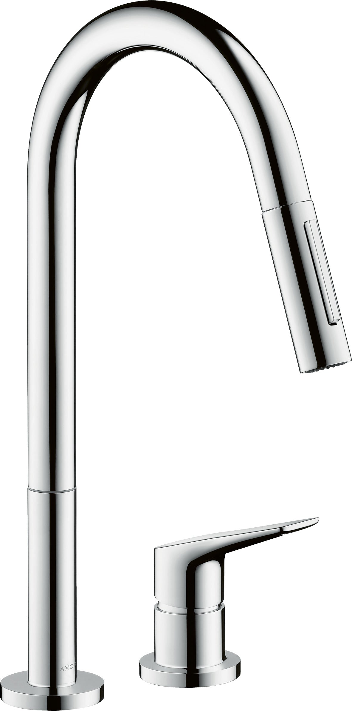 AXOR Citterio M 2-hole single lever kitchen mixer 220 with pull-out spray