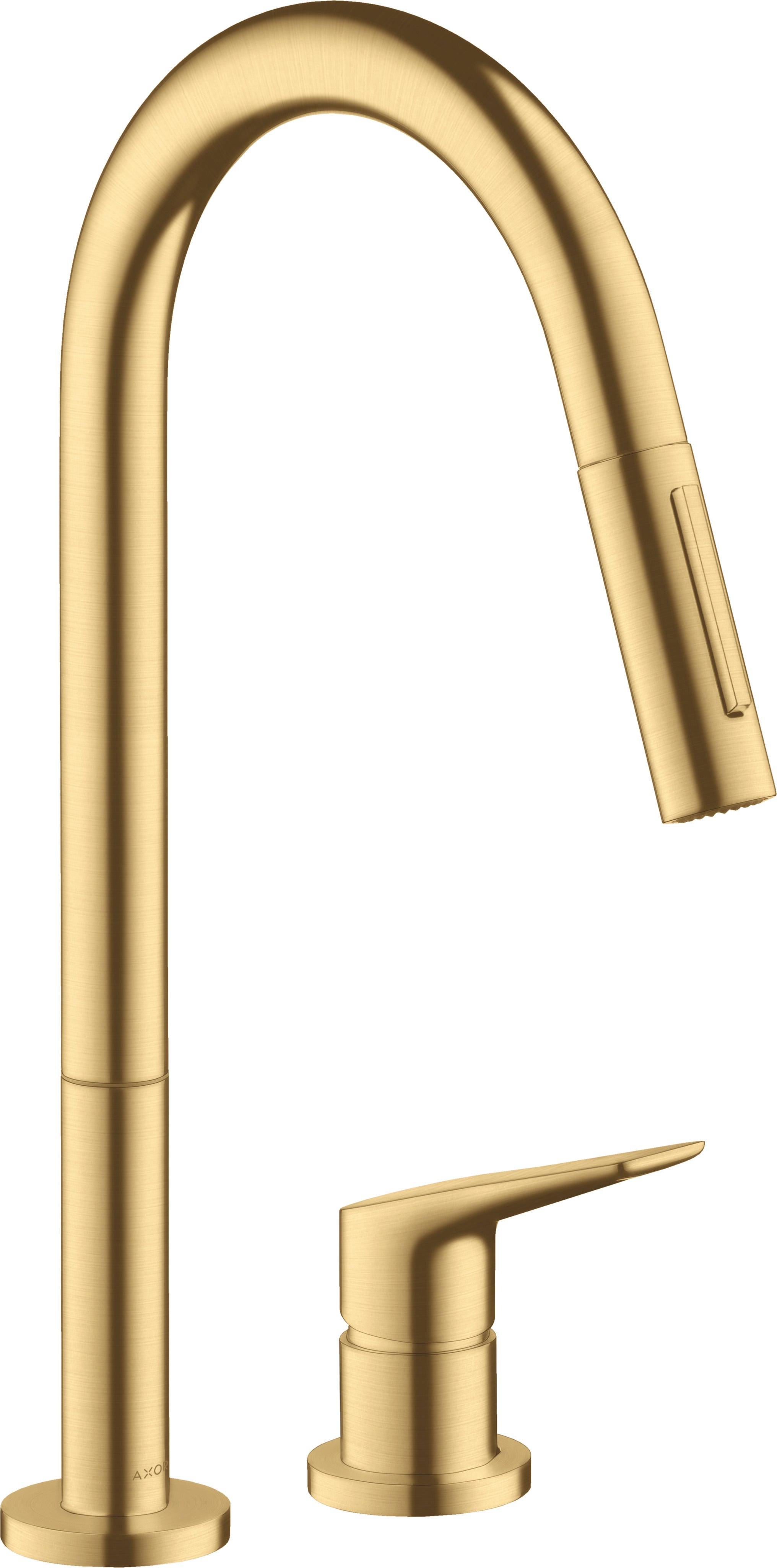AXOR Citterio M 2-hole single lever kitchen mixer 220 with pull-out spray