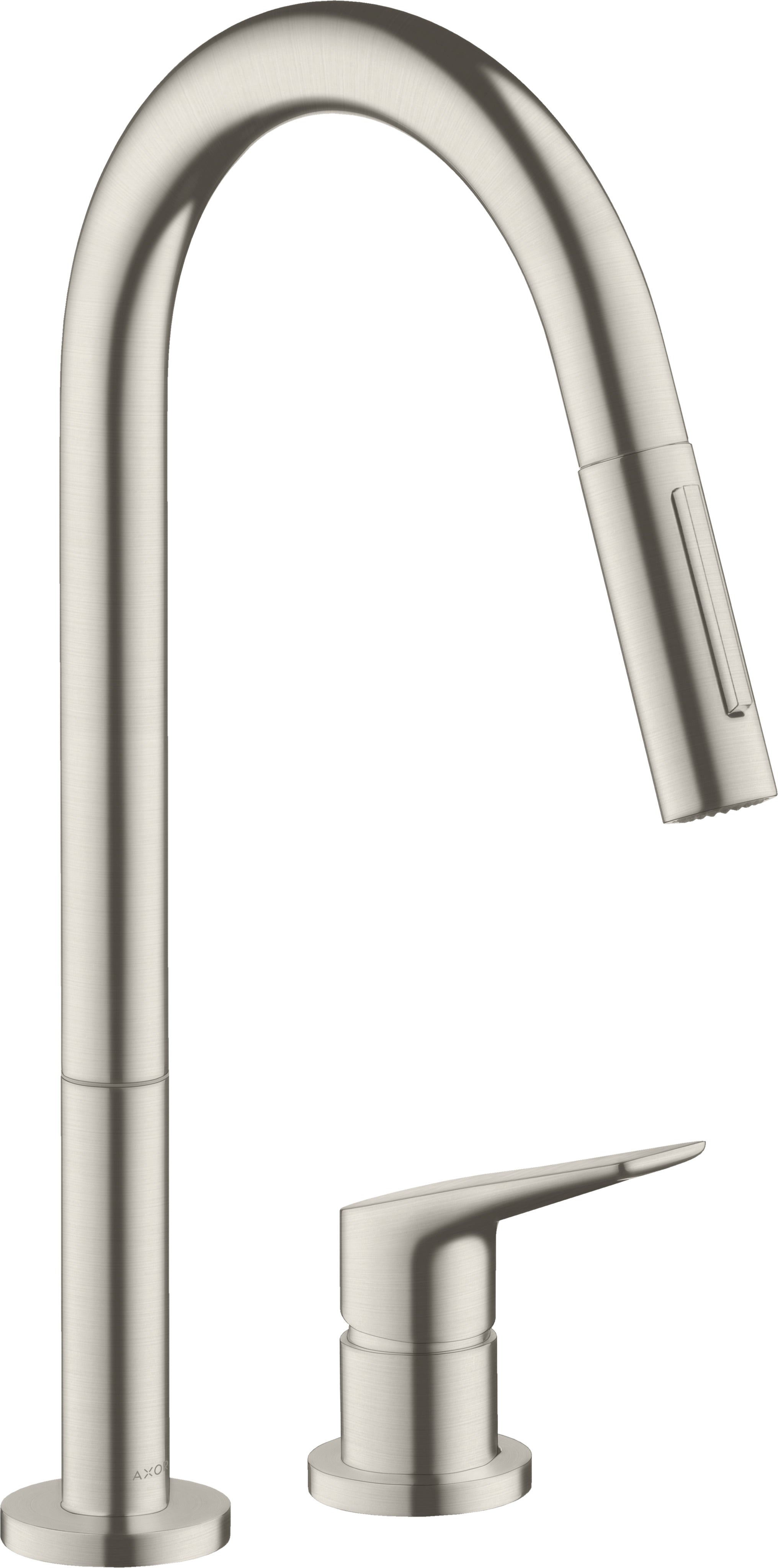 AXOR Citterio M 2-hole single lever kitchen mixer 220 with pull-out spray