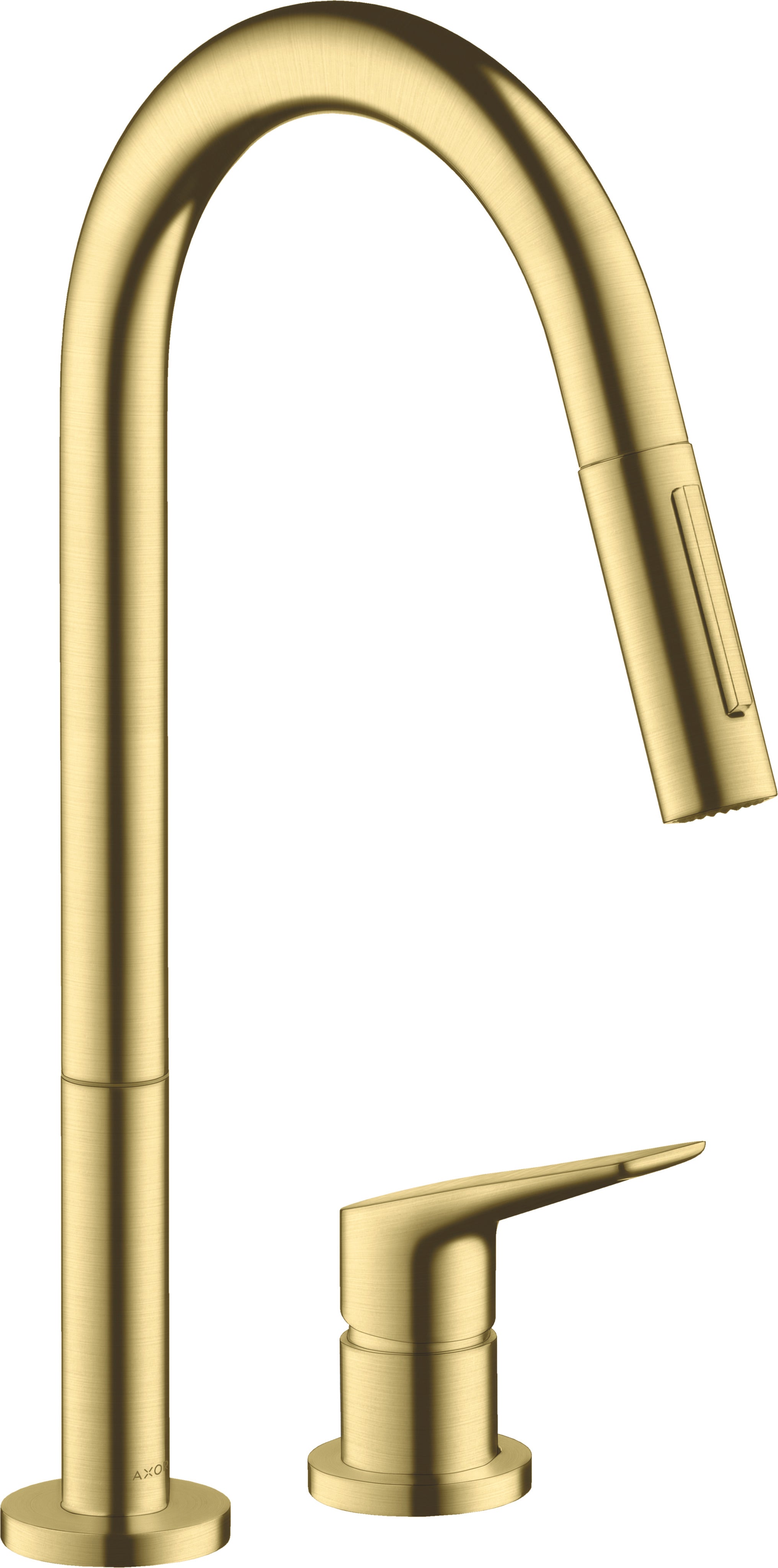 AXOR Citterio M 2-hole single lever kitchen mixer 220 with pull-out spray