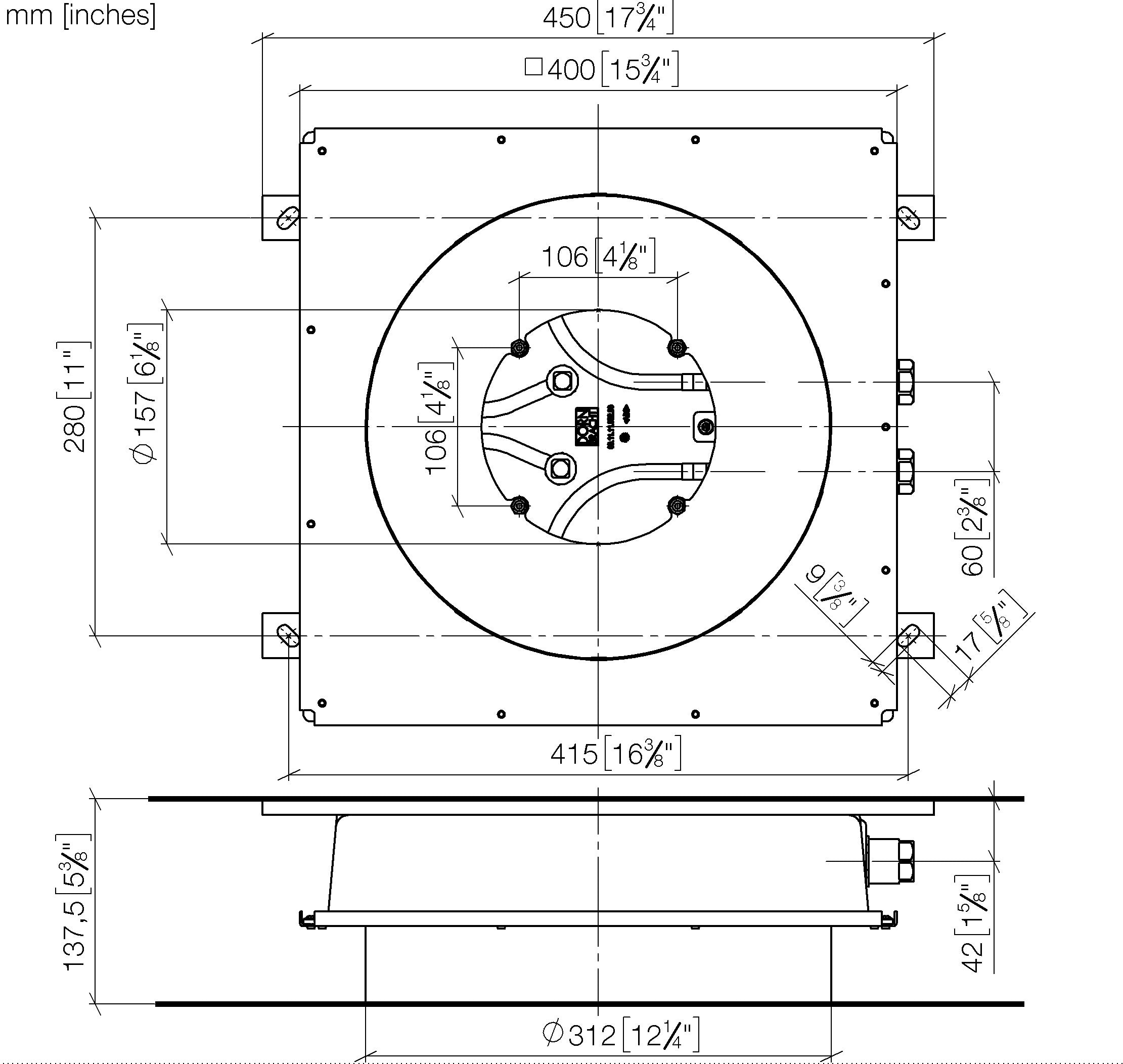 Concealed Ceiling Installation Box For Recessed Ceiling Installation