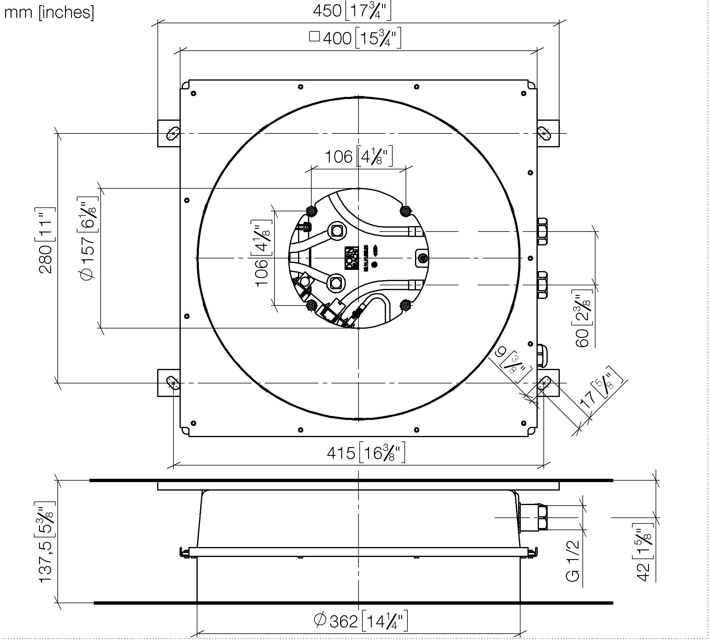 Concealed Ceiling Installation Box For Recessed Ceiling Installation With Light