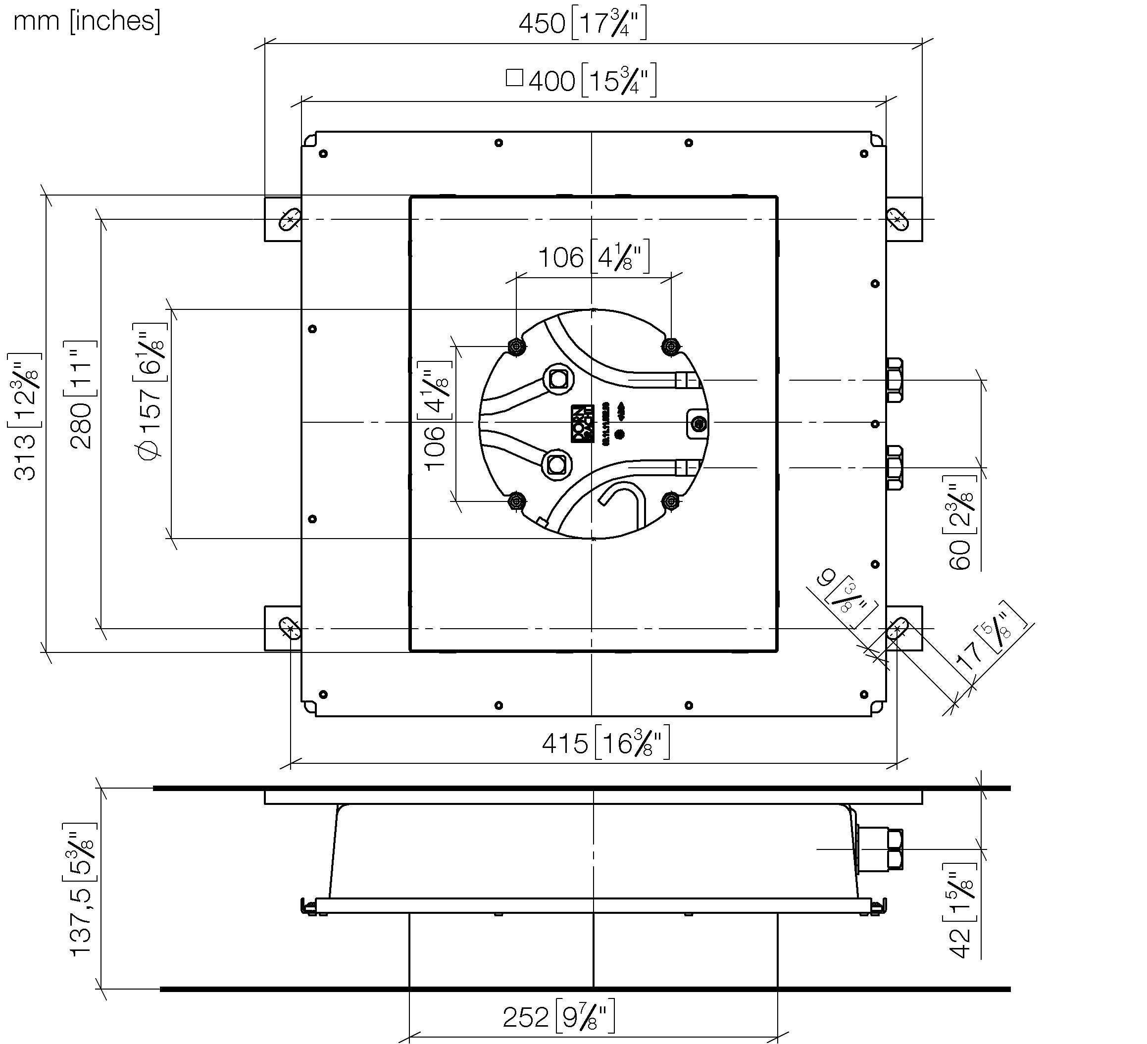 Concealed Ceiling Installation Box For Recessed Ceiling Installation II