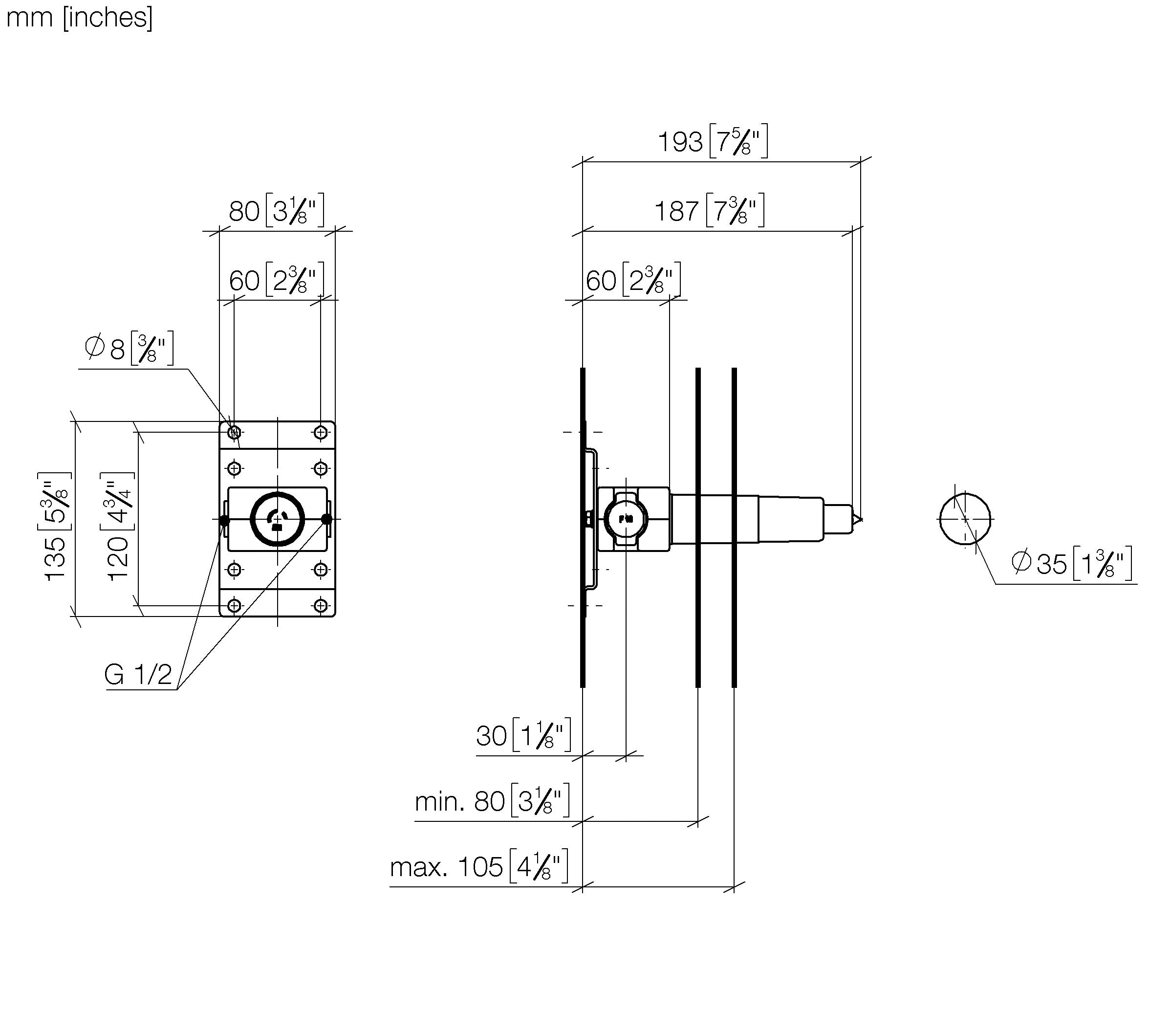 Concealed Wall Mounting II