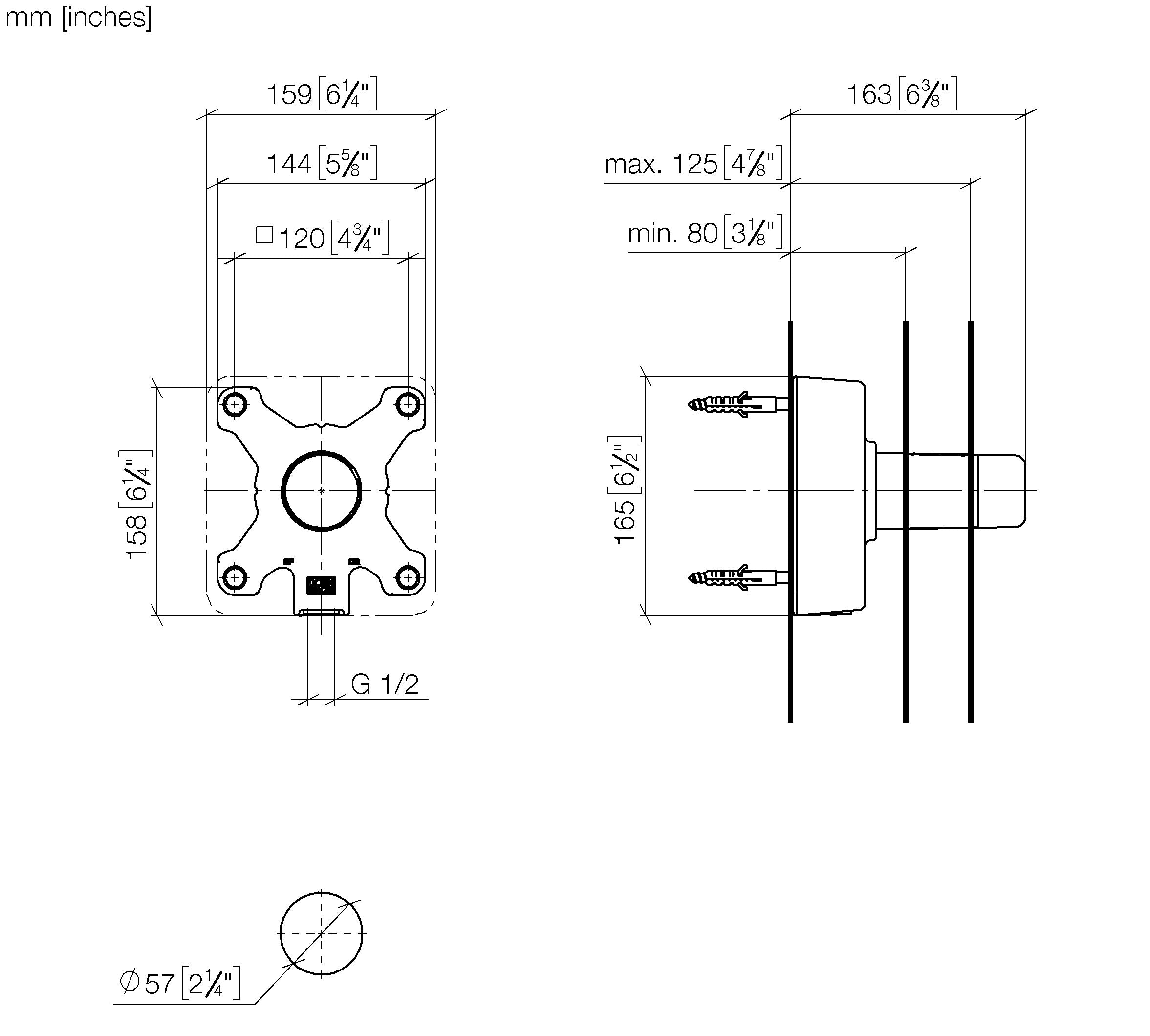 Pot Filler Concealed Wall Elbow
