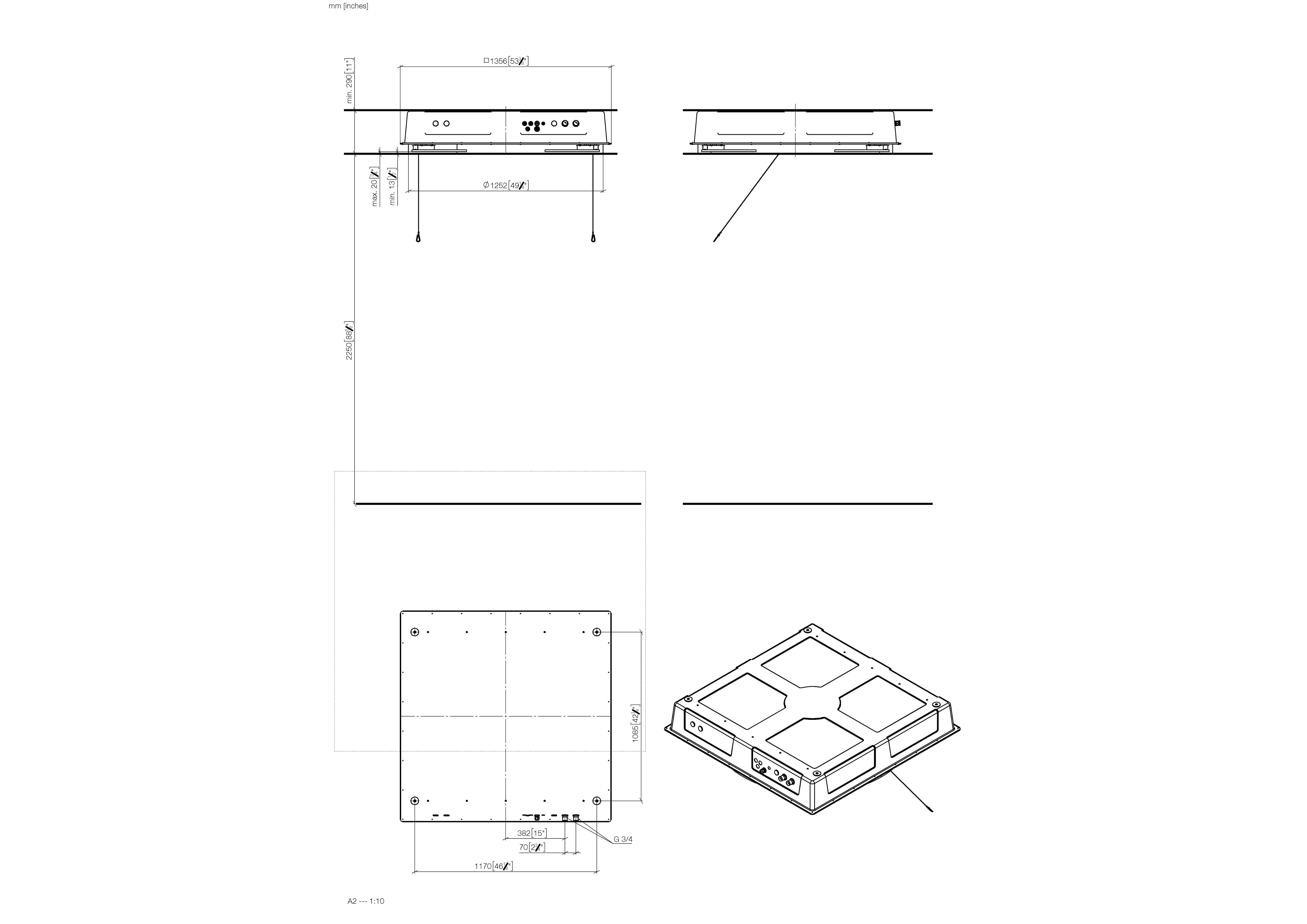 Rainmoon Concealed Ceiling Installation Box With Color Light