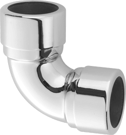 90° Bend CP Brass x ABS Connector