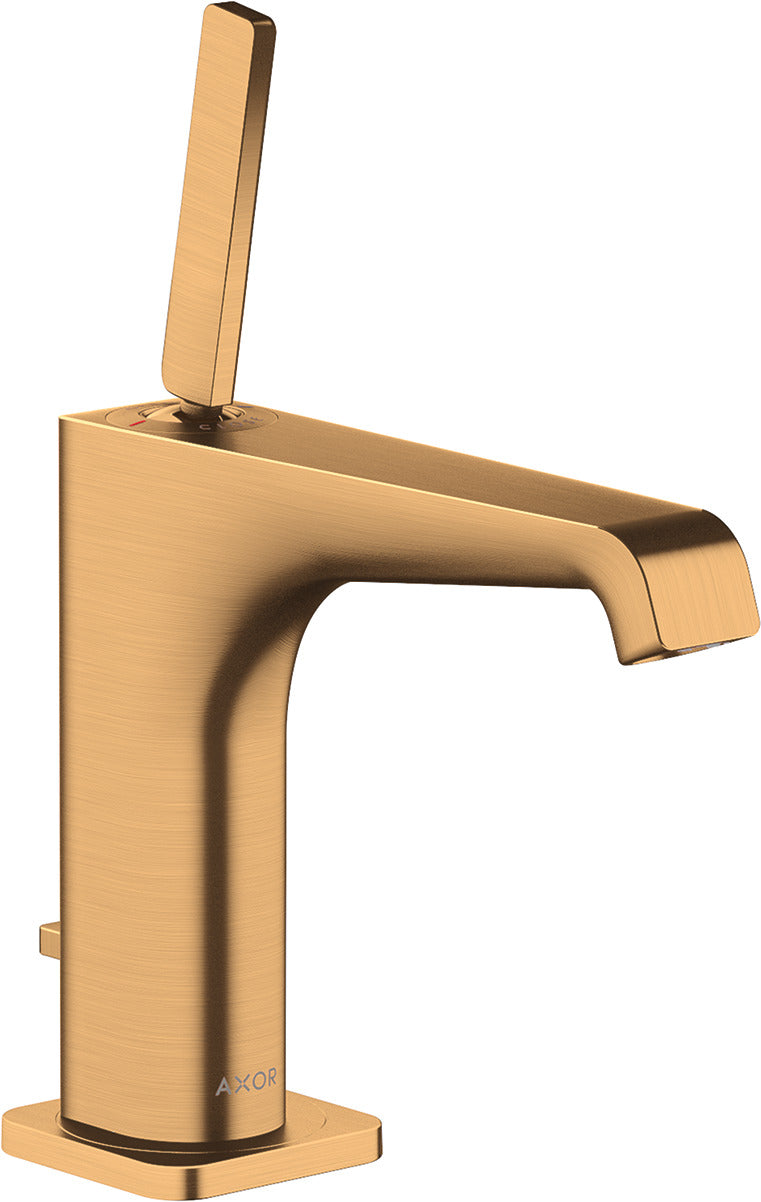 AXOR Citterio E Single lever basin mixer 130 with pin handle and pop-up waste