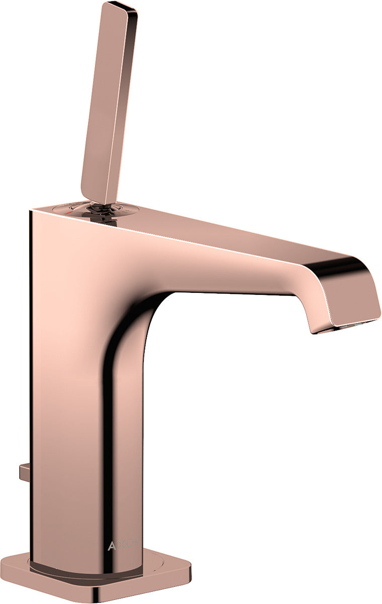 AXOR Citterio E Single lever basin mixer 130 with pin handle and pop-up waste
