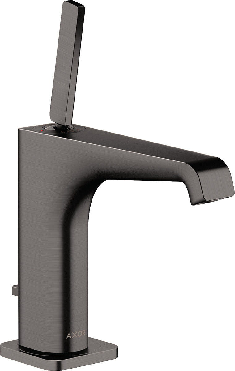 AXOR Citterio E Single lever basin mixer 130 with pin handle and pop-up waste