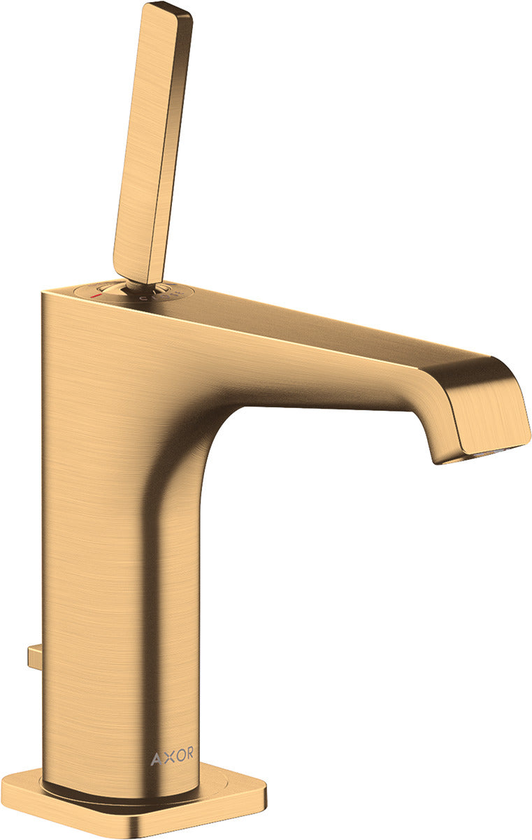 AXOR Citterio E Single lever basin mixer 130 with pin handle and pop-up waste