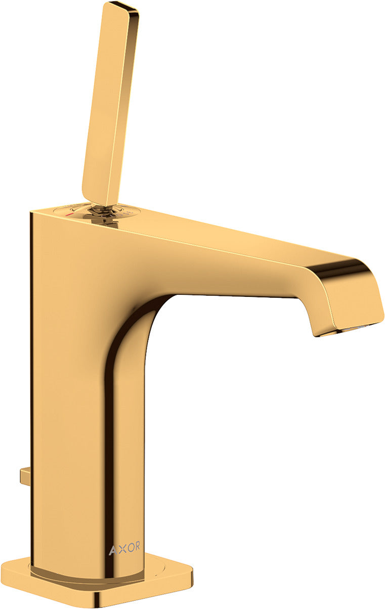 AXOR Citterio E Single lever basin mixer 130 with pin handle and pop-up waste