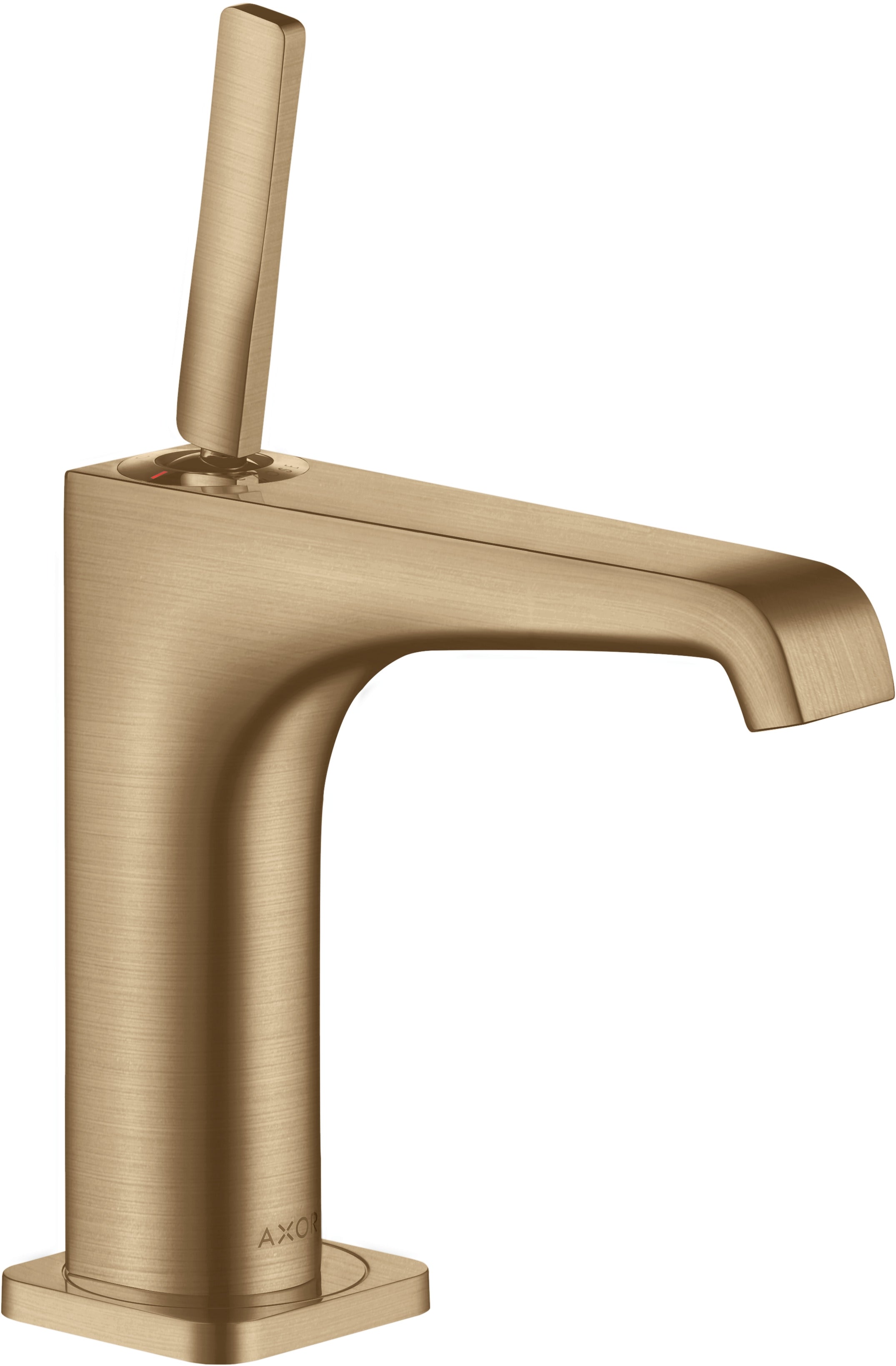 AXOR Citterio E Single lever basin mixer 130 with pin handle and waste