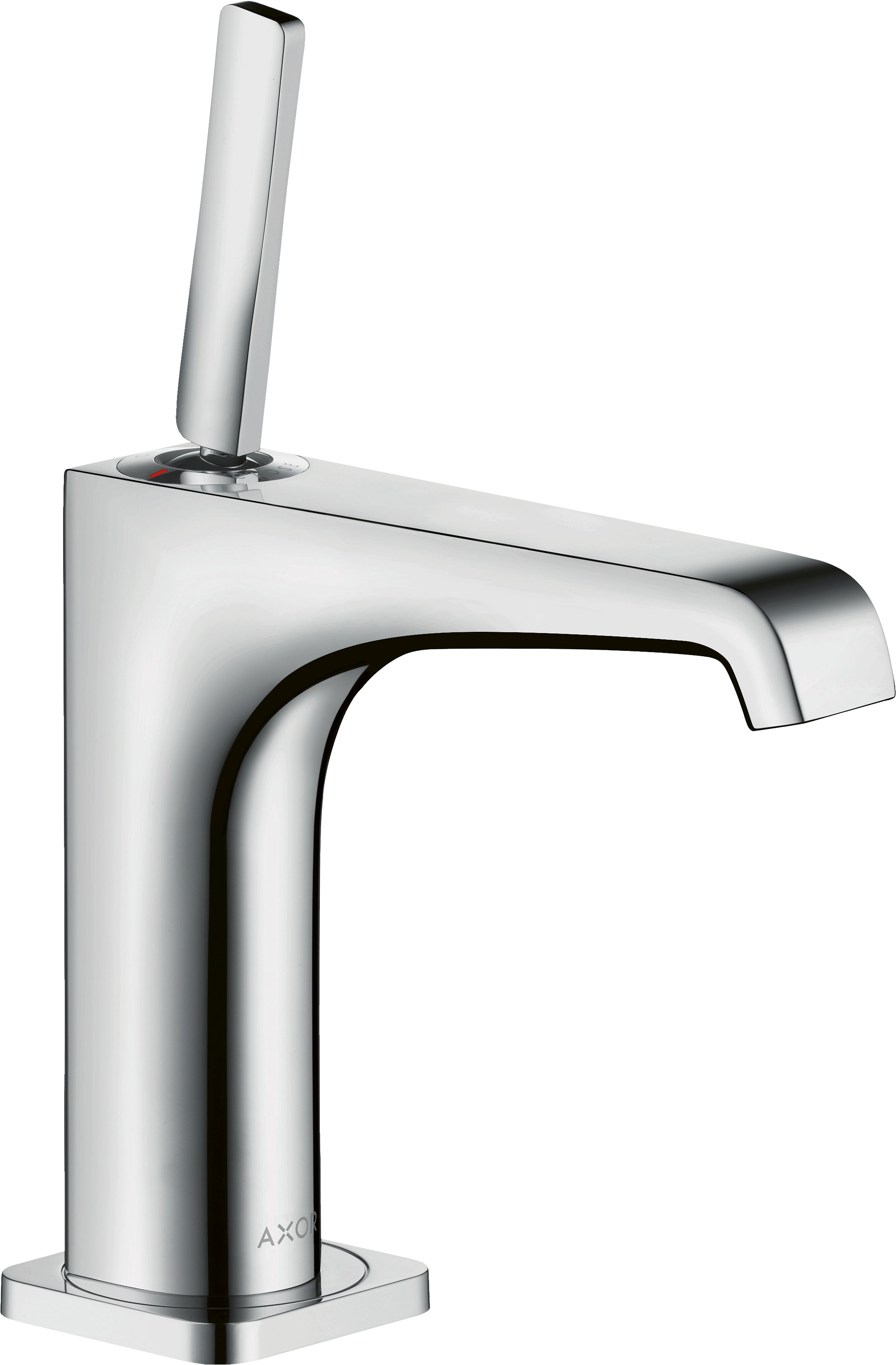 AXOR Citterio E Single lever basin mixer 130 with pin handle and waste