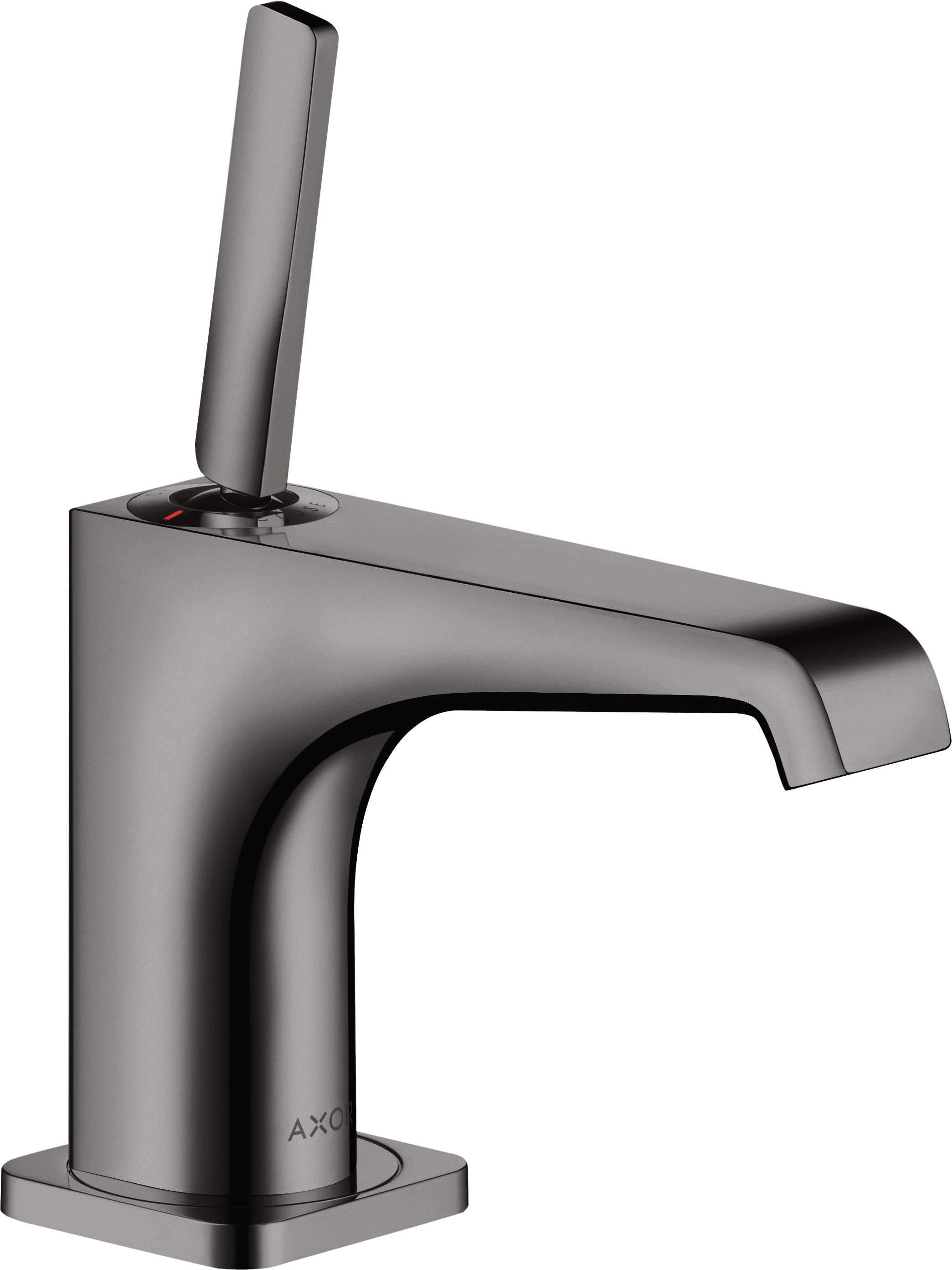 AXOR Citterio E Single lever basin mixer 90 with pin handle for hand wash basins with waste