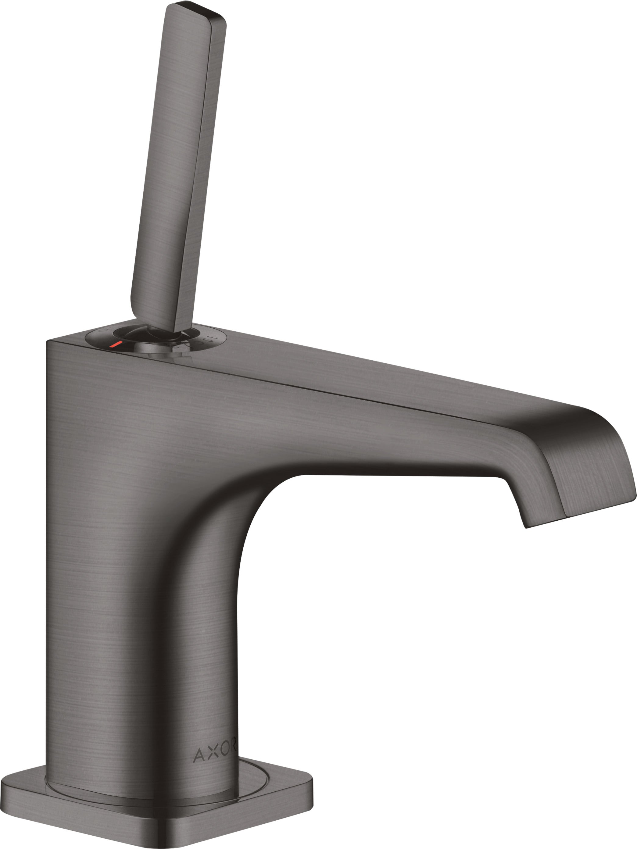 AXOR Citterio E Single lever basin mixer 90 with pin handle for hand wash basins with waste