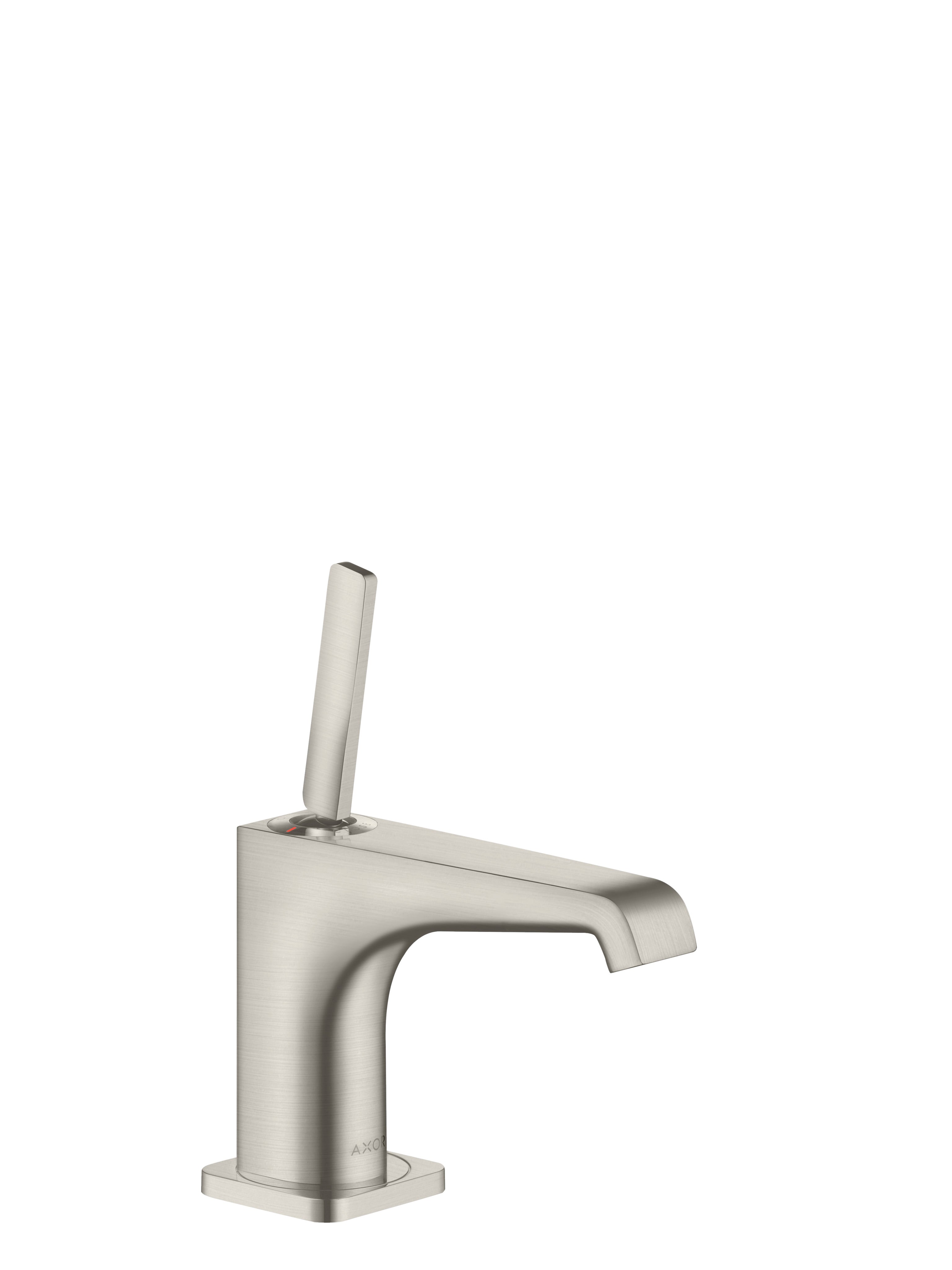 AXOR Citterio E Single lever basin mixer 90 with pin handle for hand wash basins with waste
