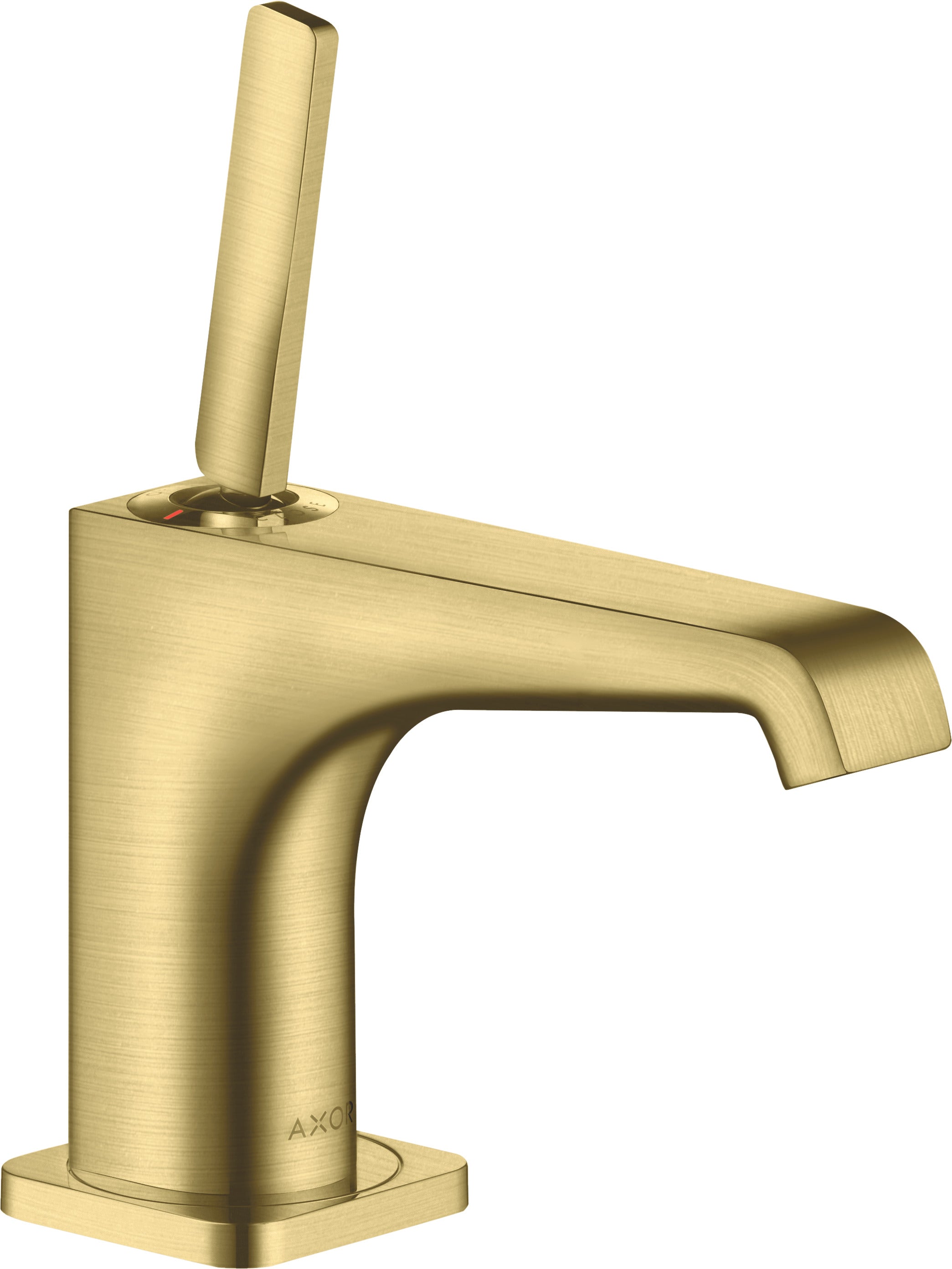 AXOR Citterio E Single lever basin mixer 90 with pin handle for hand wash basins with waste