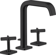 AXOR Citterio E 3-hole basin mixer 170 with escutcheons and pop-up waste