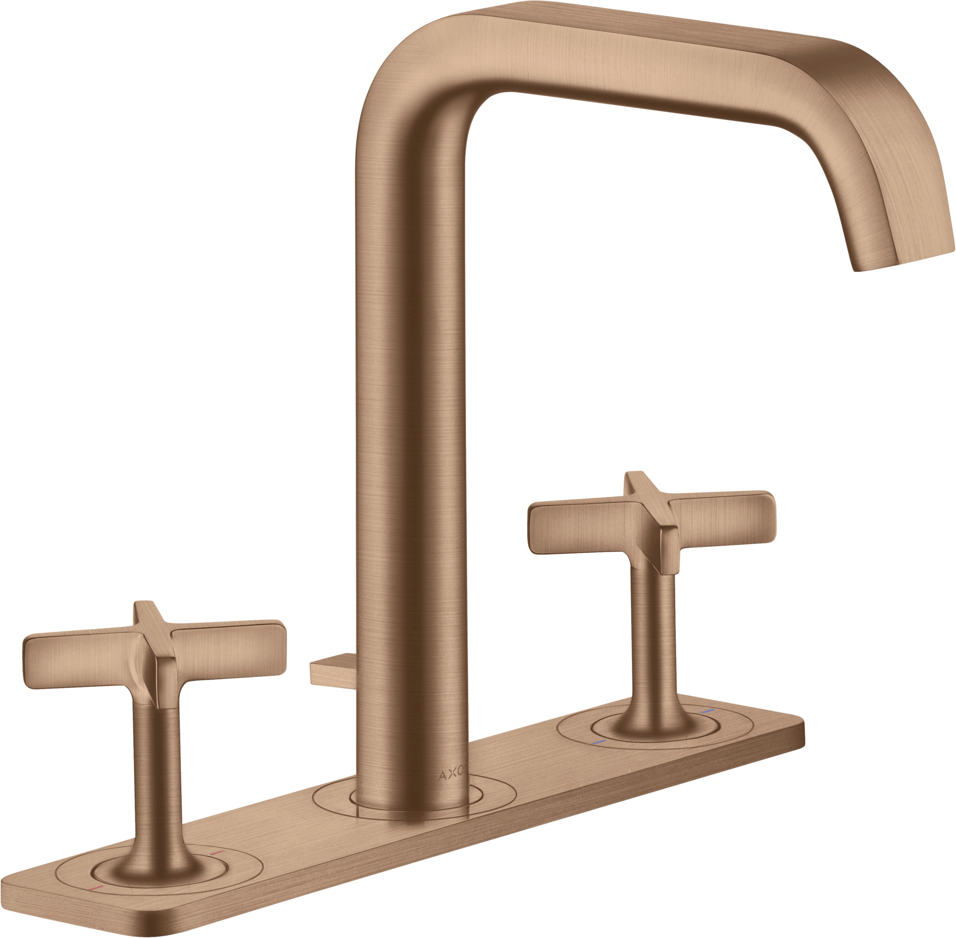 AXOR Citterio E 3-hole basin mixer 170 with plate and pop-up waste