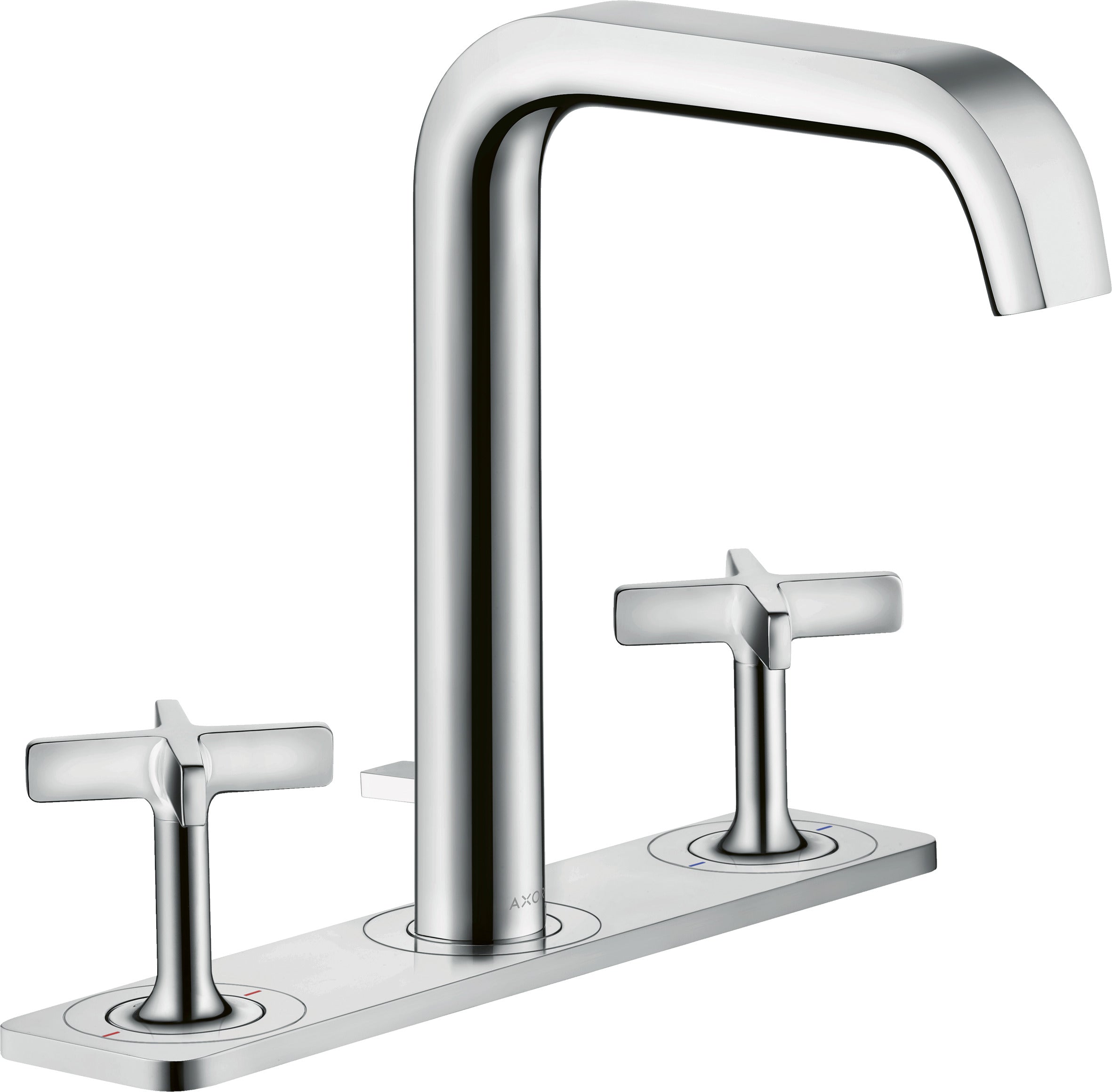 AXOR Citterio E 3-hole basin mixer 170 with plate and pop-up waste
