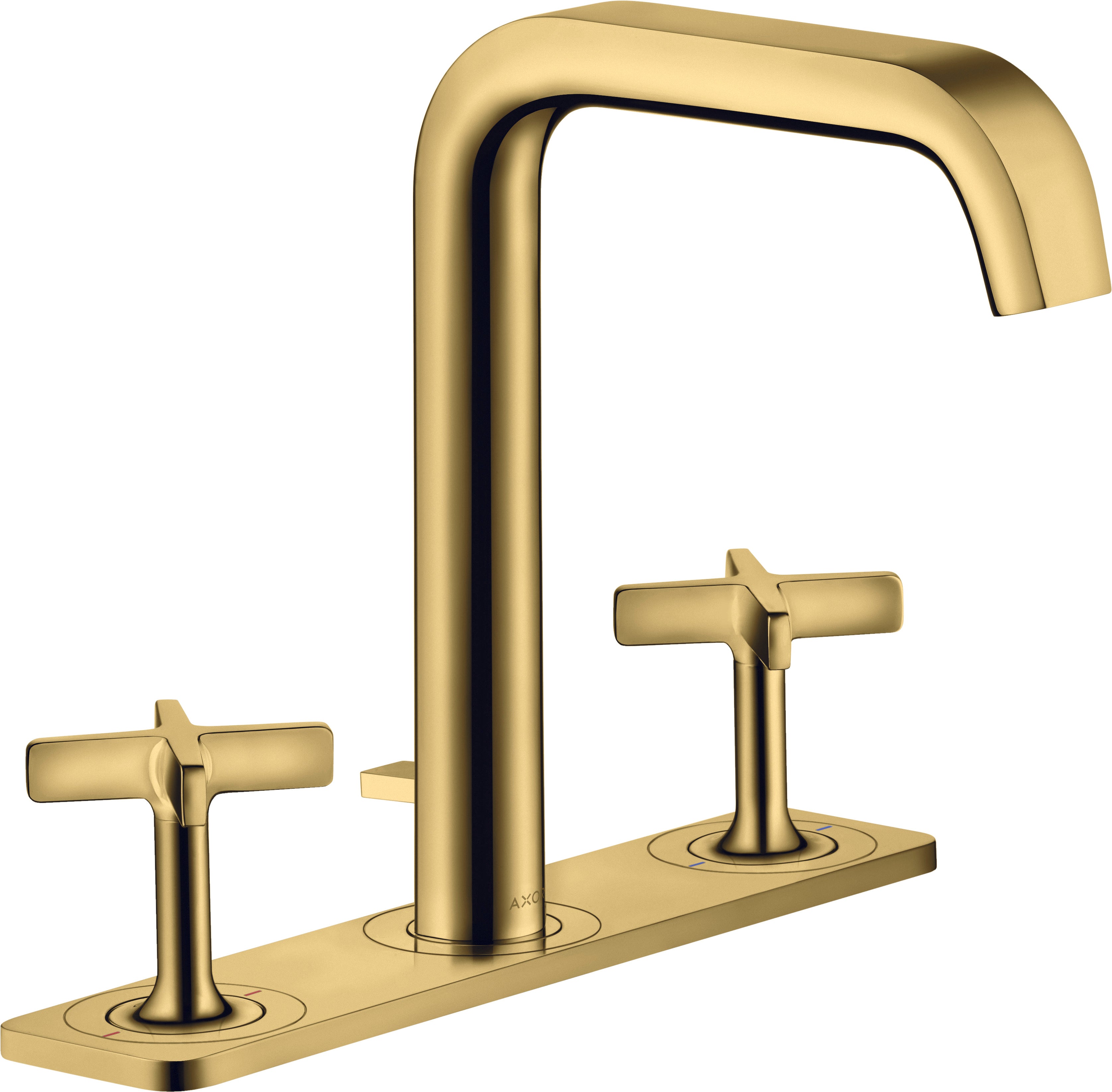 AXOR Citterio E 3-hole basin mixer 170 with plate and pop-up waste