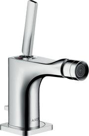 AXOR Citterio E Single lever bidet mixer with pin handle and pop-up waste