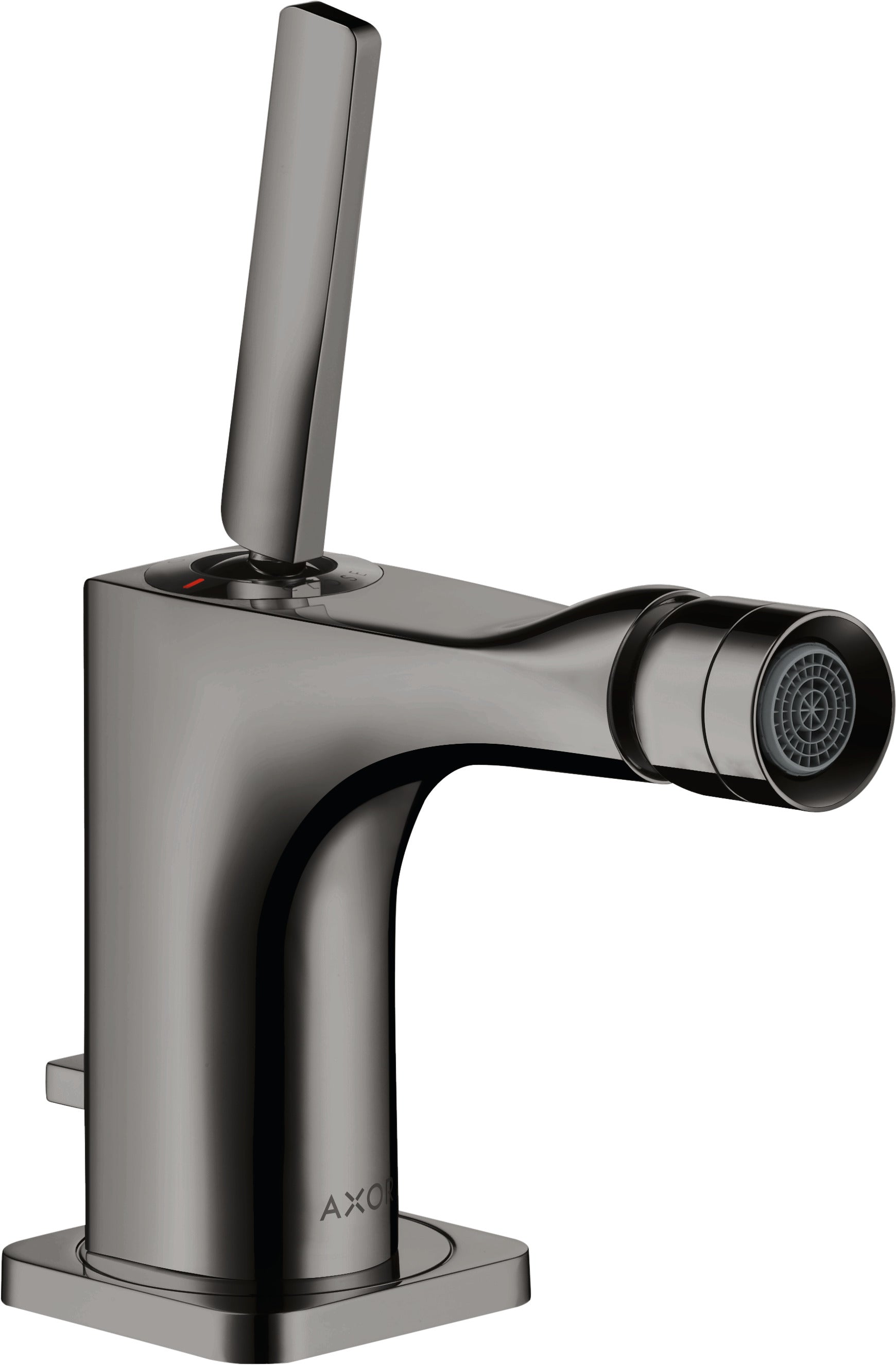 AXOR Citterio E Single lever bidet mixer with pin handle and pop-up waste