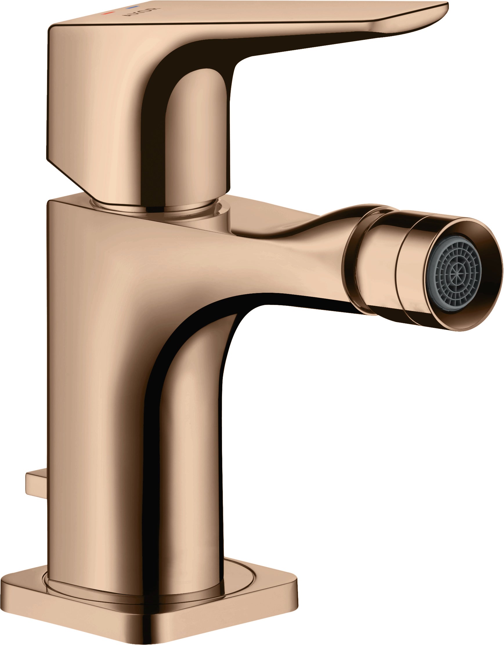 AXOR Citterio E Single lever bidet mixer with lever handle and pop-up waste